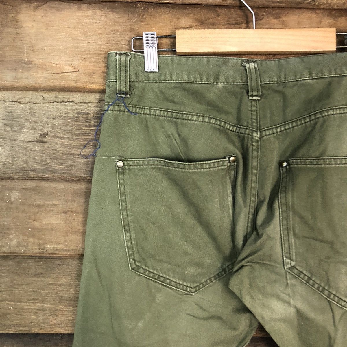 Japanese Brand Japan twist faded Green Cargo utility Pants #7065 Size US 28 / EU 44 - 13 Thumbnail