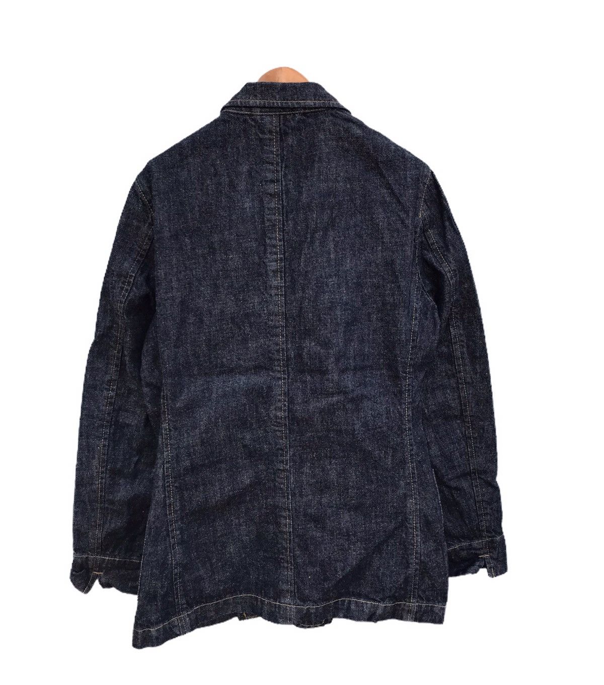 Japanese Brand Uniqlo shawl neck chore denim jacket Size US S / EU 44-46 / 1 - 2 Thumbnail
