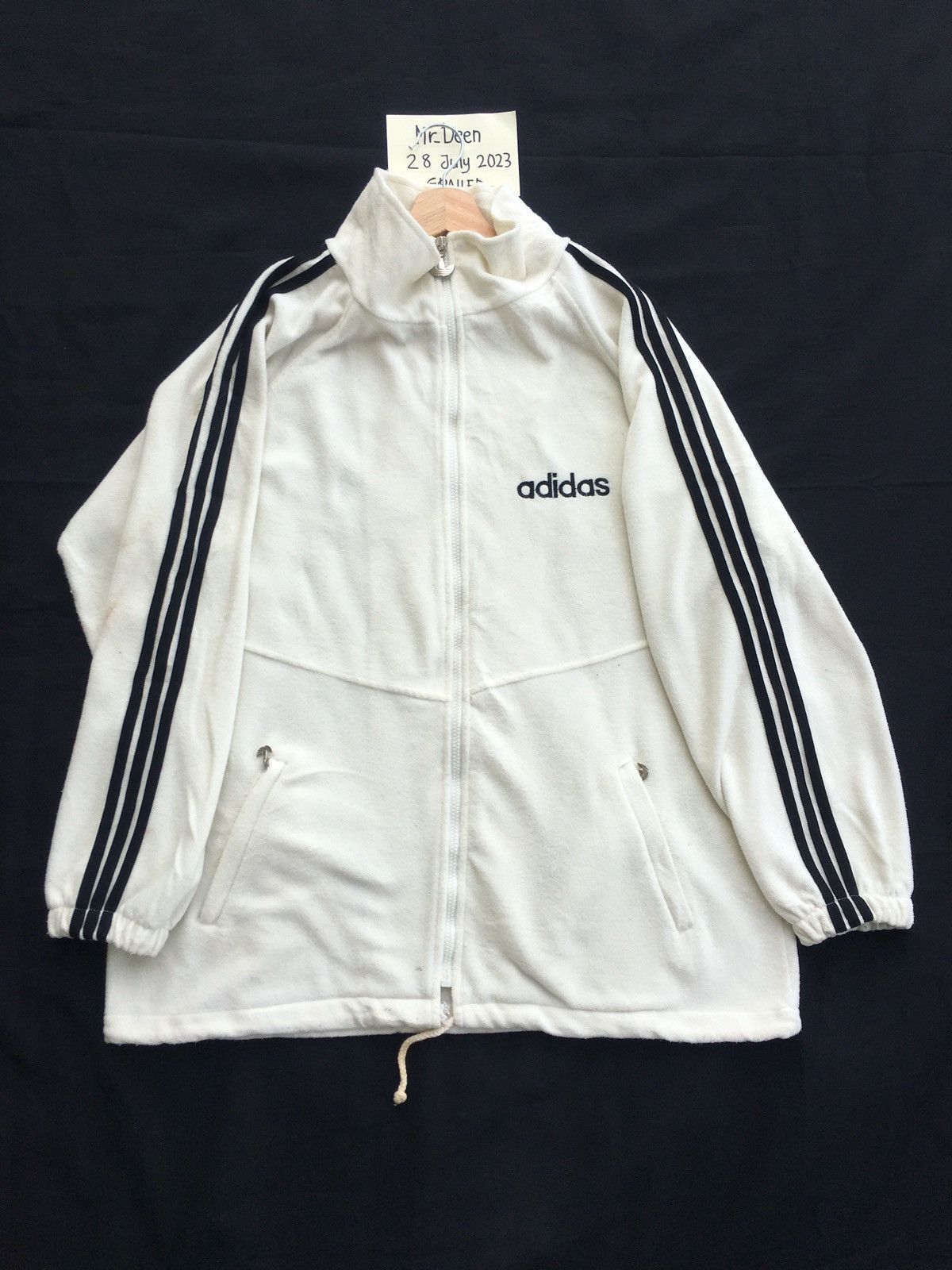 Adidas Vintage Adidas Big Logo Zip Up Sweater Size US XL / EU 56 / 4 - 7 Thumbnail