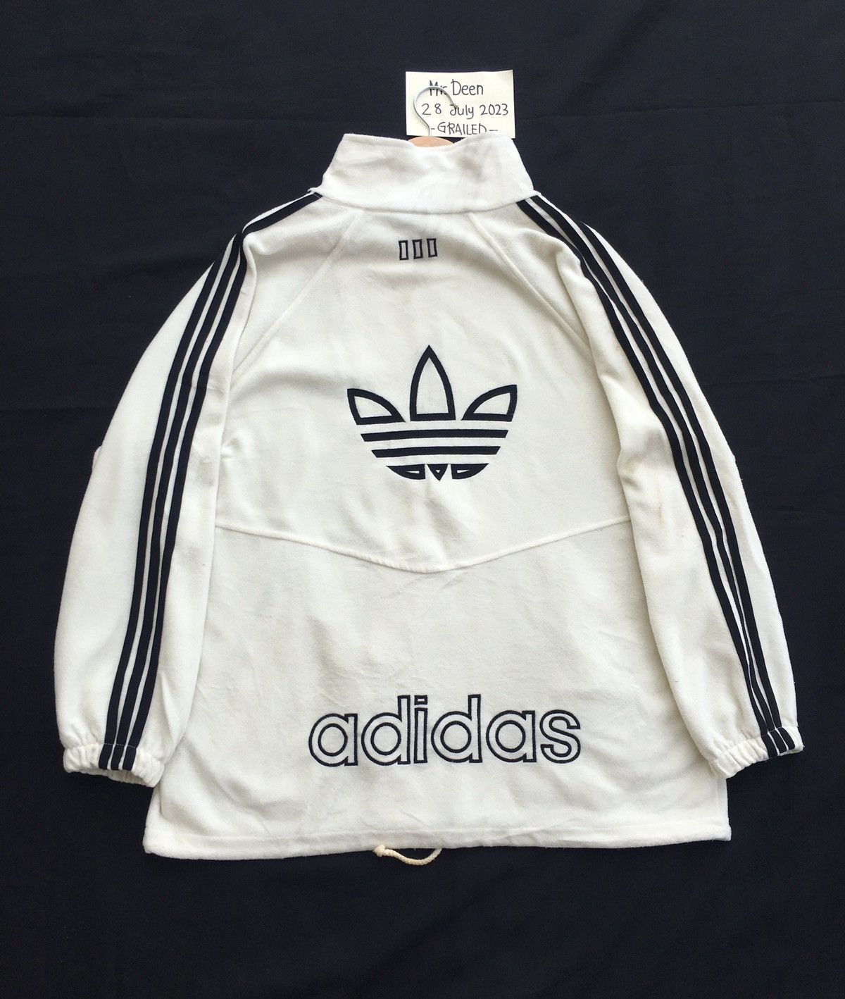 Adidas Vintage Adidas Big Logo Zip Up Sweater Size US XL / EU 56 / 4 - 1 Thumbnail