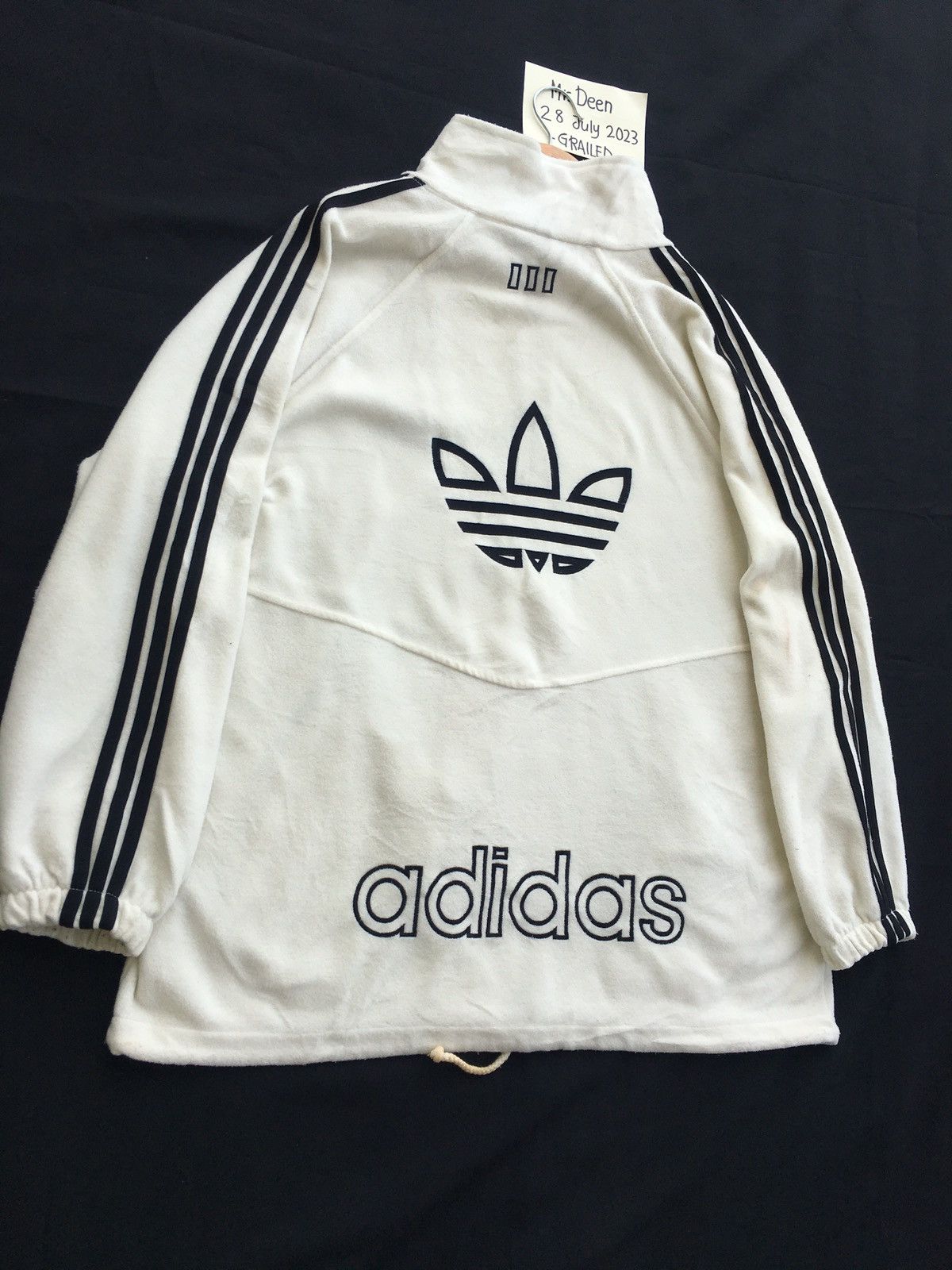 Adidas Vintage Adidas Big Logo Zip Up Sweater Size US XL / EU 56 / 4 - 2 Thumbnail