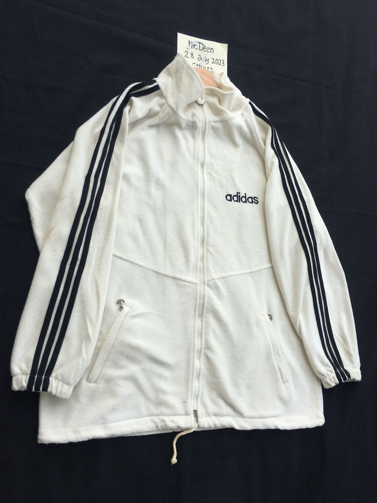 Adidas Vintage Adidas Big Logo Zip Up Sweater Size US XL / EU 56 / 4 - 8 Thumbnail