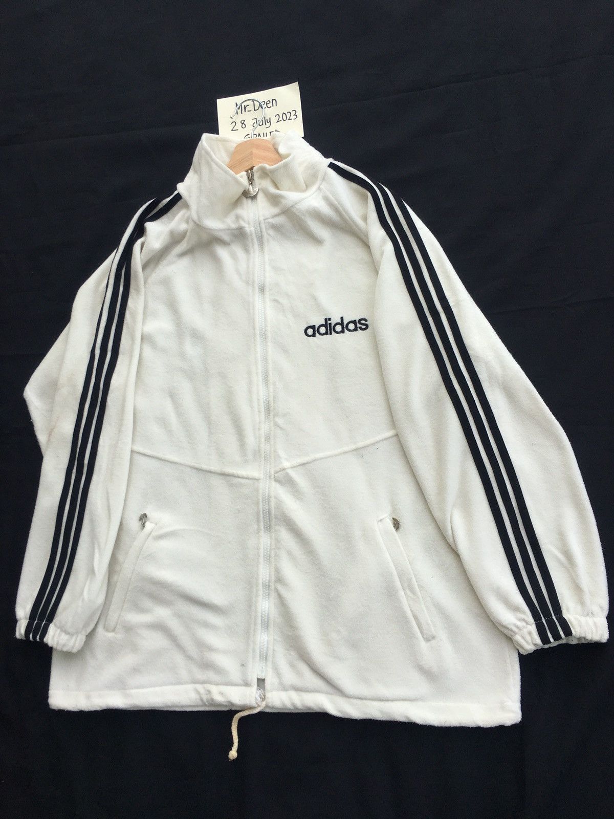 Adidas Vintage Adidas Big Logo Zip Up Sweater Size US XL / EU 56 / 4 - 9 Thumbnail