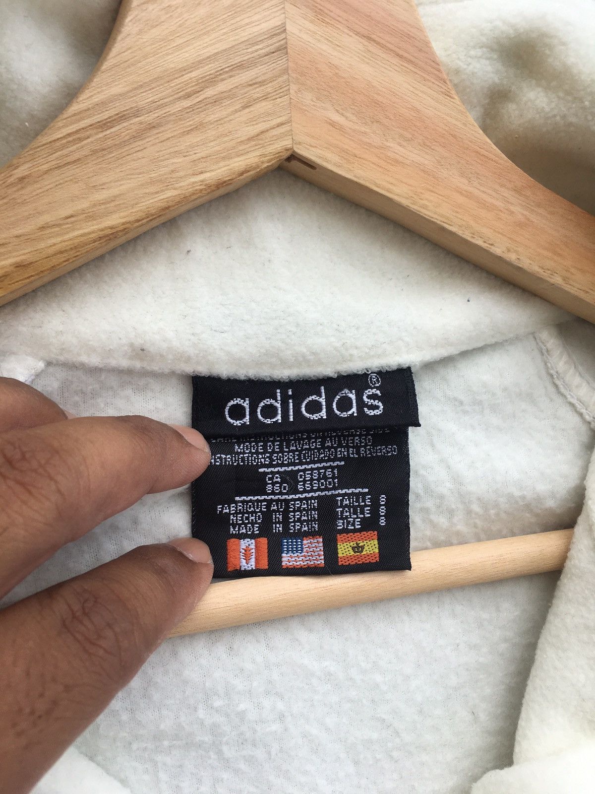 Adidas Vintage Adidas Big Logo Zip Up Sweater Size US XL / EU 56 / 4 - 13 Thumbnail
