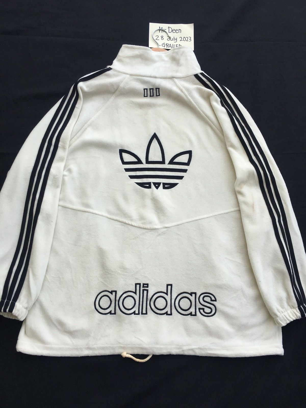 Adidas Vintage Adidas Big Logo Zip Up Sweater Size US XL / EU 56 / 4 - 4 Thumbnail
