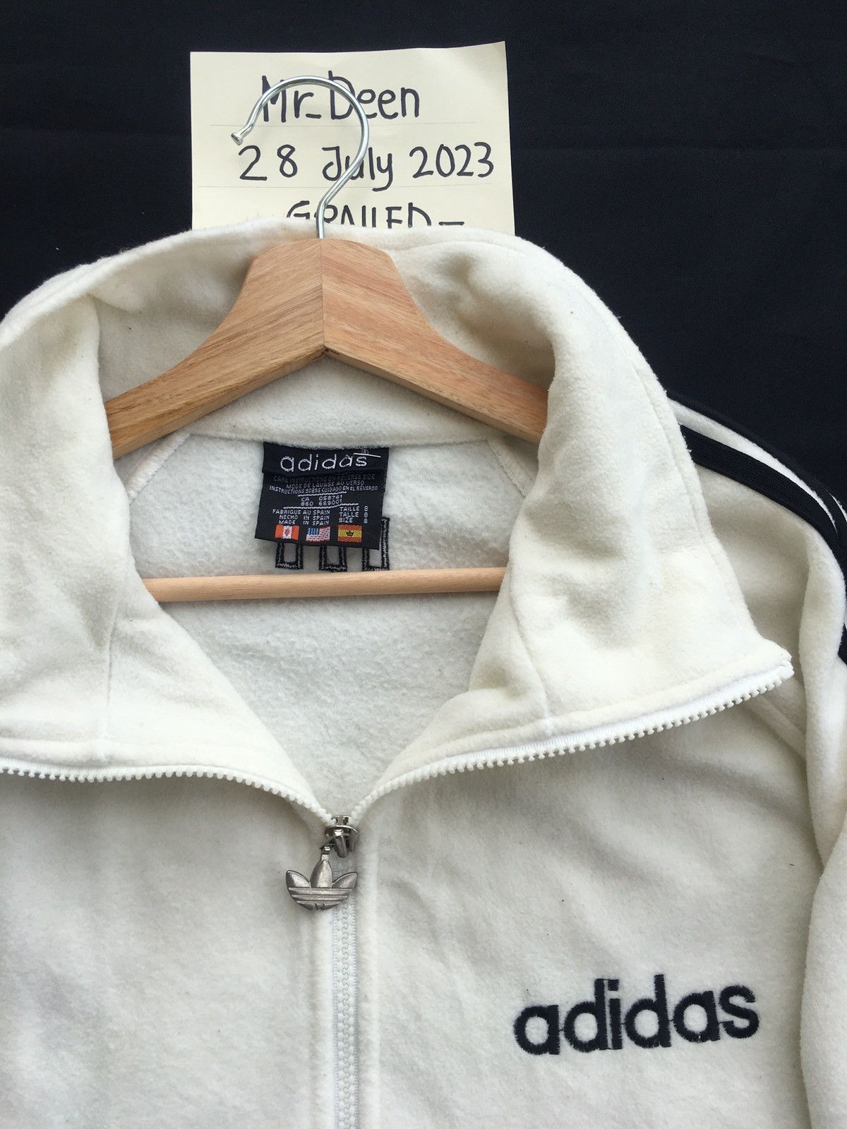 Adidas Vintage Adidas Big Logo Zip Up Sweater Size US XL / EU 56 / 4 - 12 Thumbnail