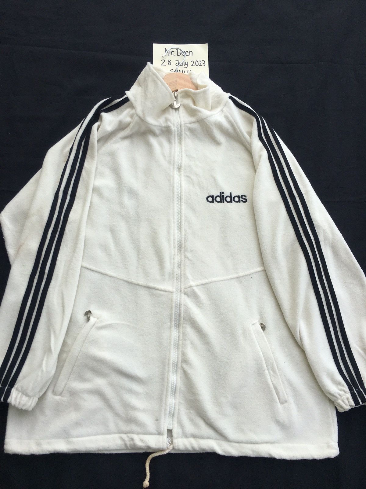 Adidas Vintage Adidas Big Logo Zip Up Sweater Size US XL / EU 56 / 4 - 10 Thumbnail