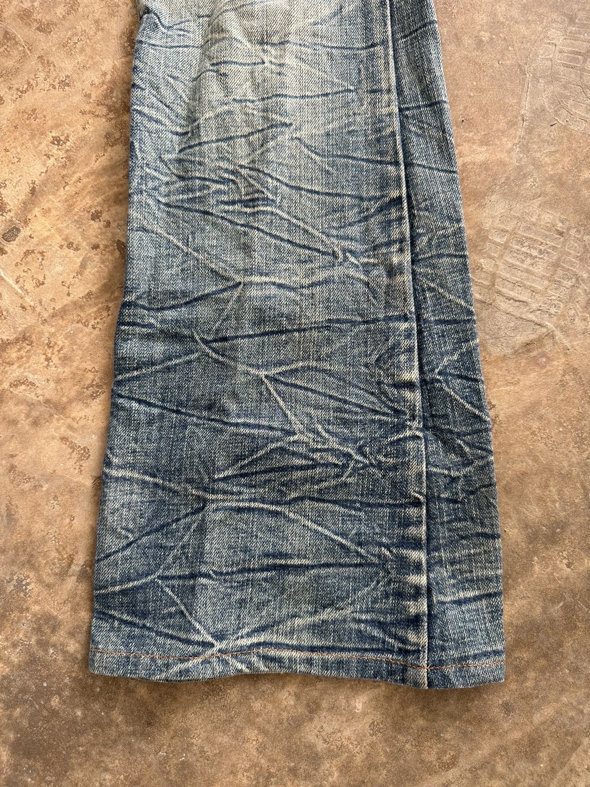 If Six Was Nine Rare Japanese Brand Distressed Flare Denim Size US 30 / EU 46 - 5 Thumbnail