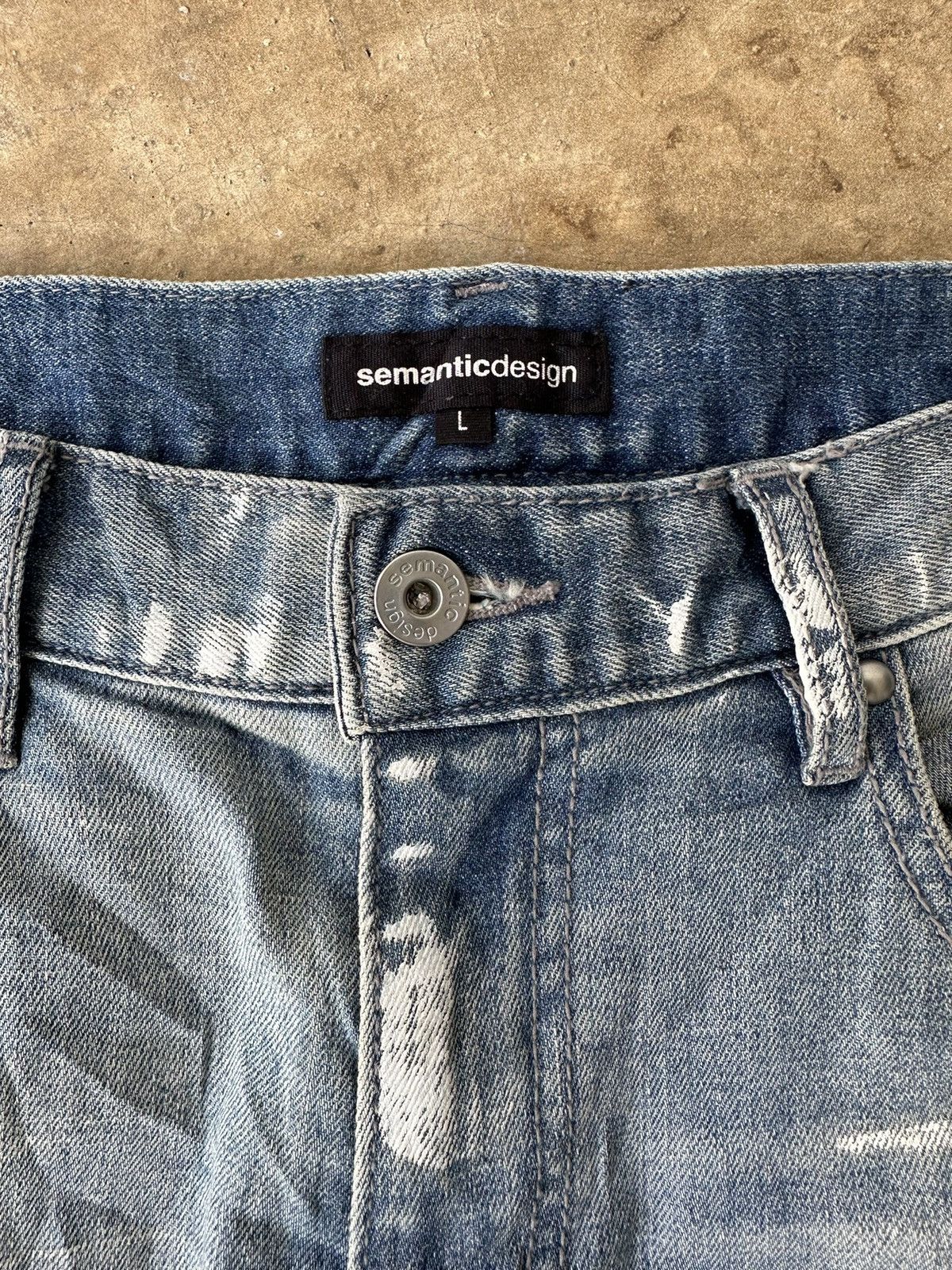 Japanese Brand Semantic Design Distress Denim Size US 32 / EU 48 - 6 Thumbnail