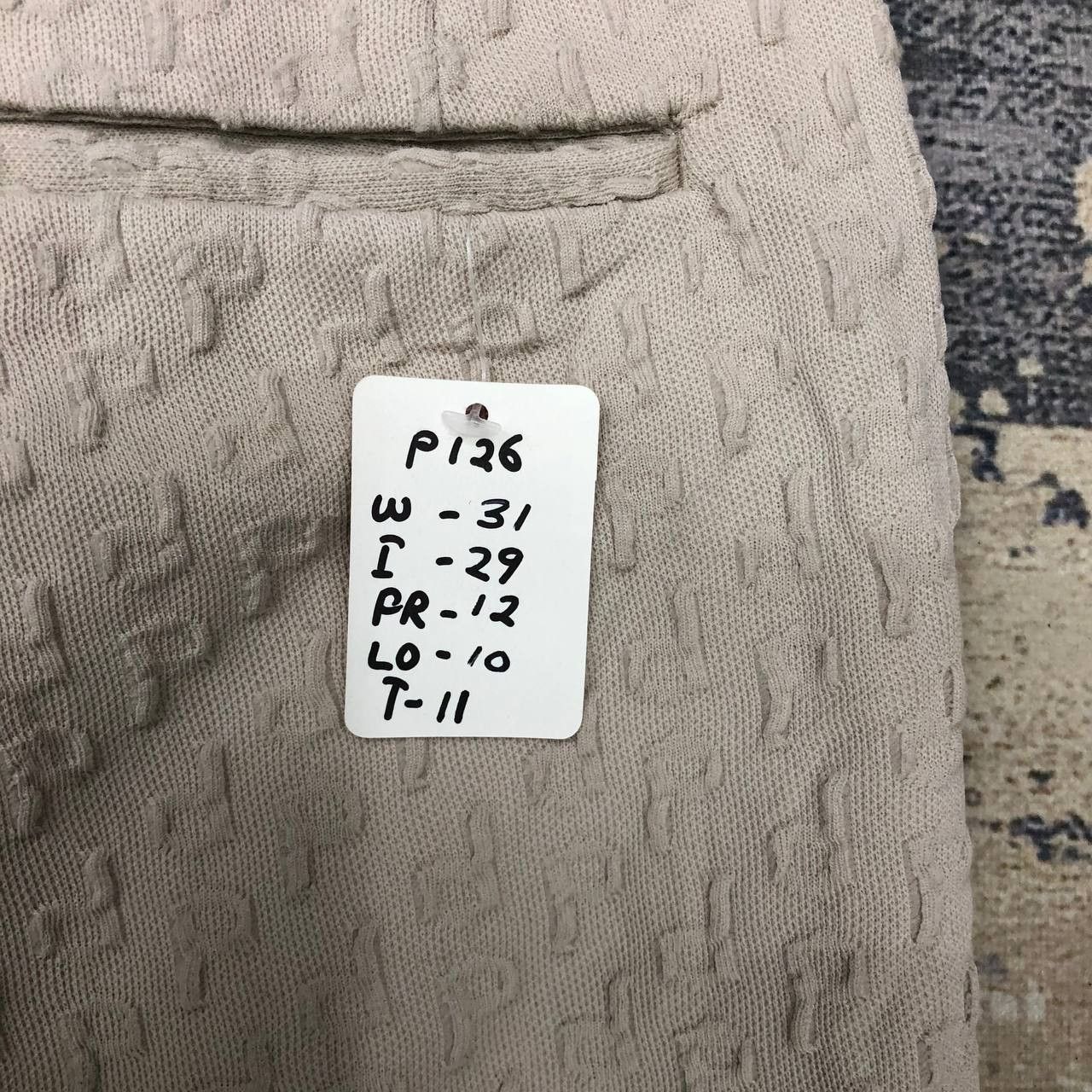 Vintage P126 VTG FLARED PARIS SPORT FASHION MONOGRAM PANTS Size 31" - 8 Thumbnail