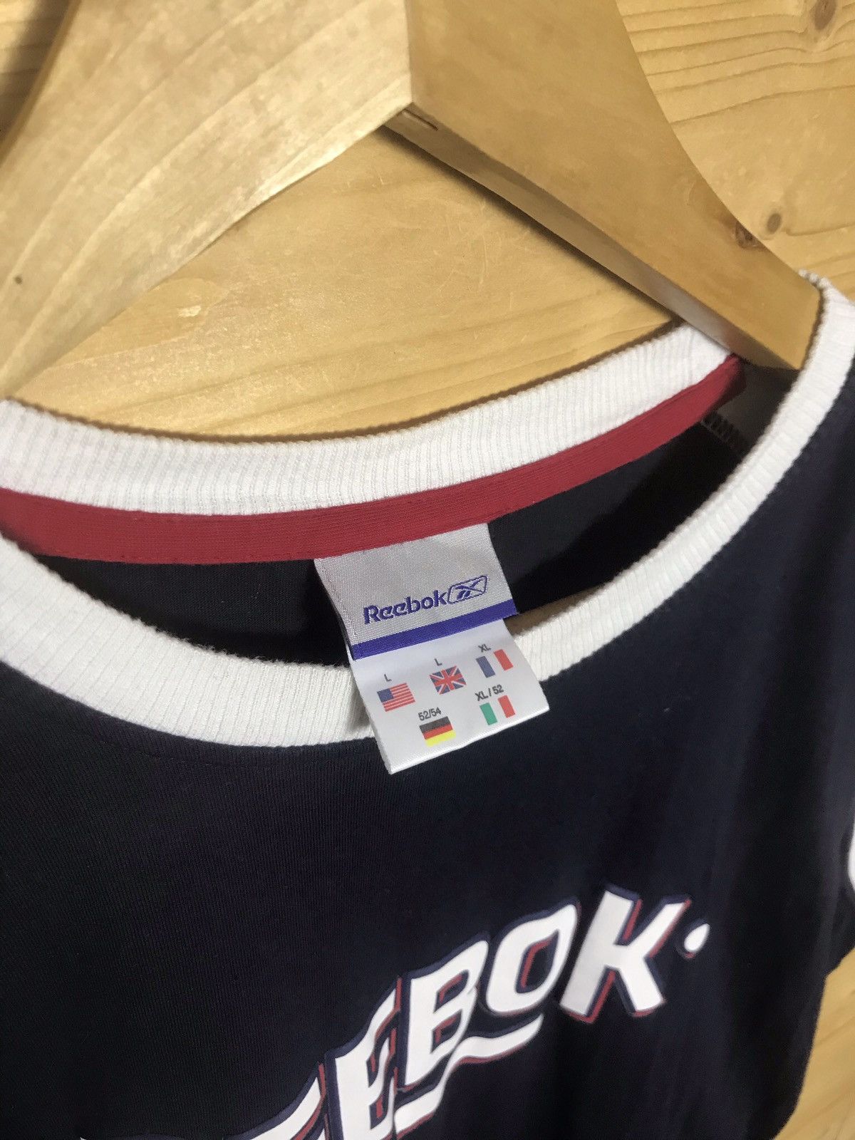 Reebok Vintage Reebok big logo shirt Size US L / EU 52-54 / 3 - 5 Thumbnail