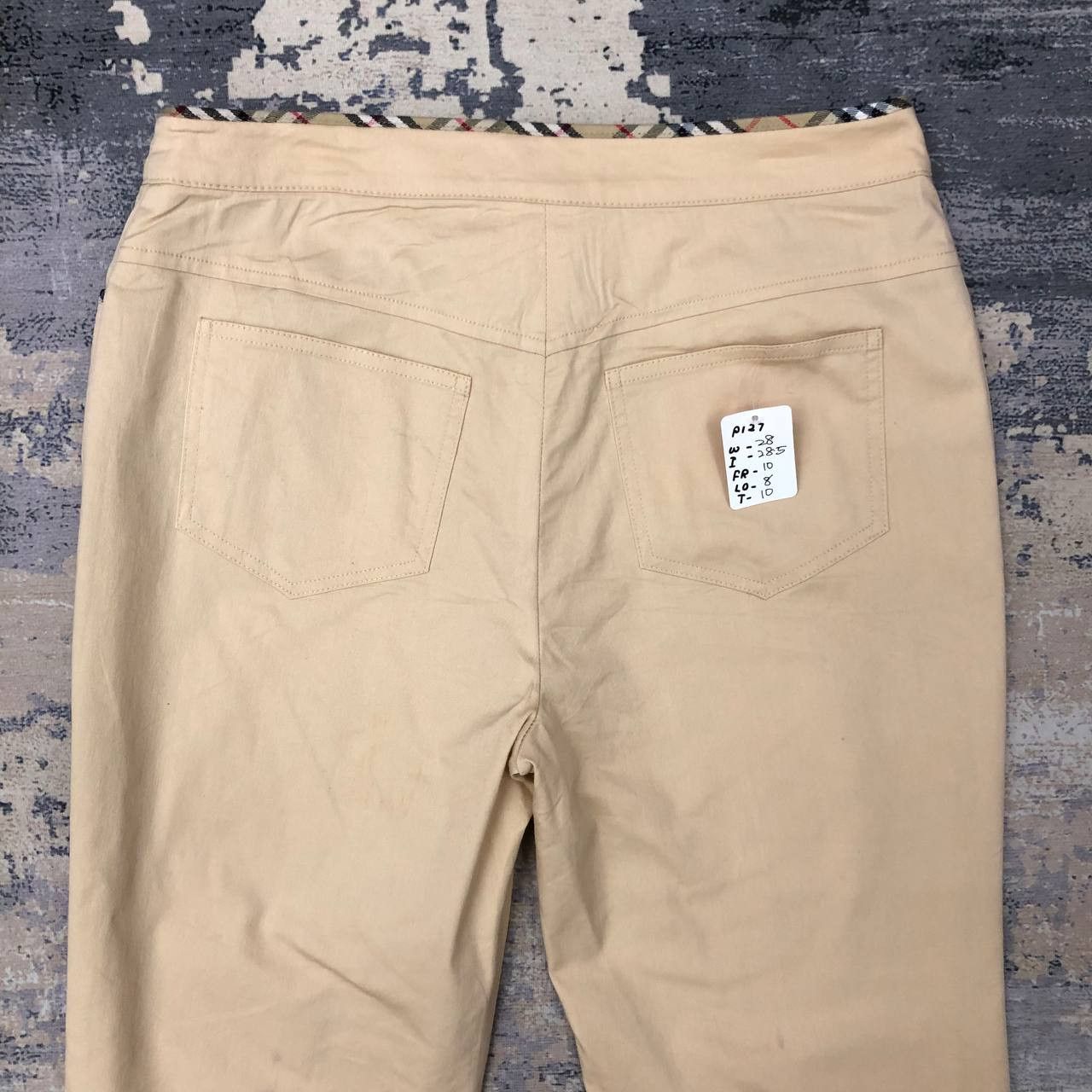 Burberry P127 BURBERY LONDON BLUE LABEL NOVA CHECK FLARED PANTS Size 26" / US 2 / IT 38 - 4 Thumbnail
