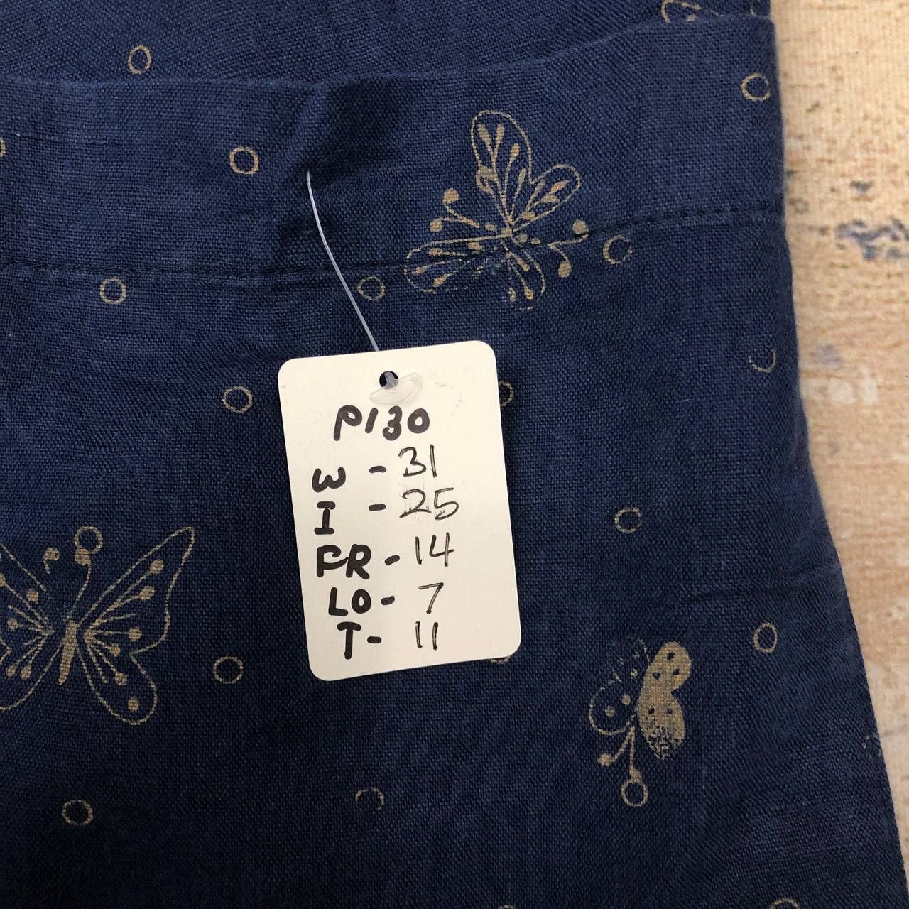 Issey Miyake × Ne-Net P130 NE NET BY ISSEY FULLPRINT BUTTERFLY MOTIF DESIGNER PANT Size 31" - 9 Thumbnail