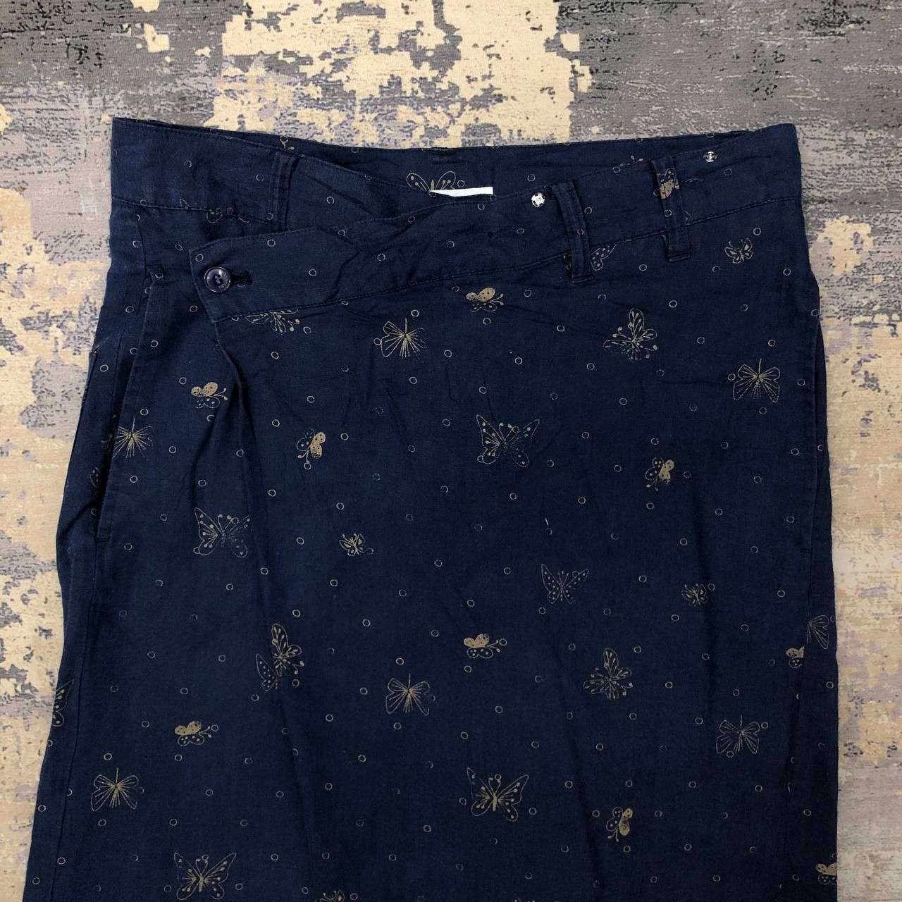 Issey Miyake × Ne-Net P130 NE NET BY ISSEY FULLPRINT BUTTERFLY MOTIF DESIGNER PANT Size 31" - 5 Thumbnail