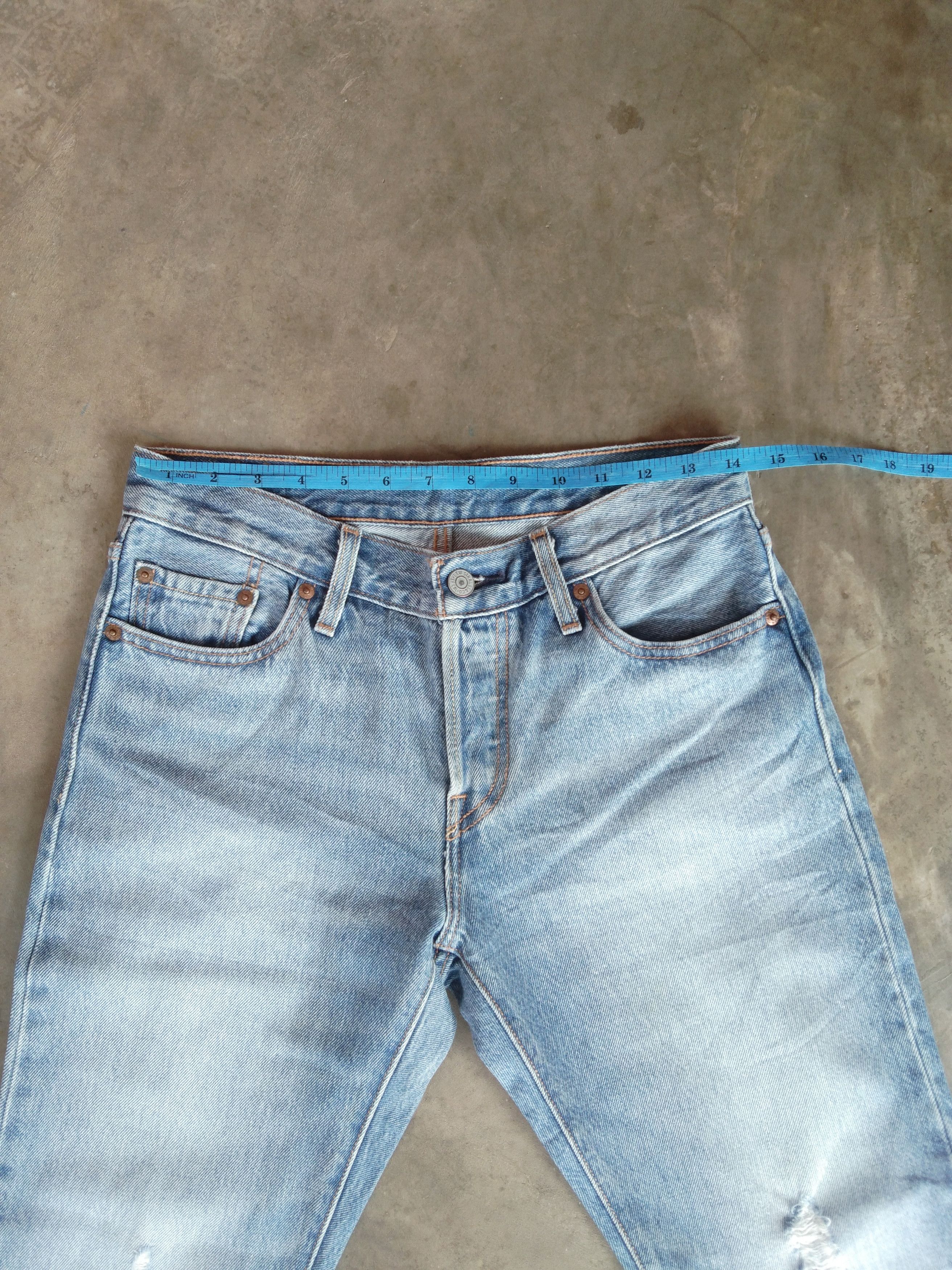 Levi's Vintage Levi's 501 Released Hem Distressed Jeans 28x28 Size US 28 / EU 44 - 8 Thumbnail