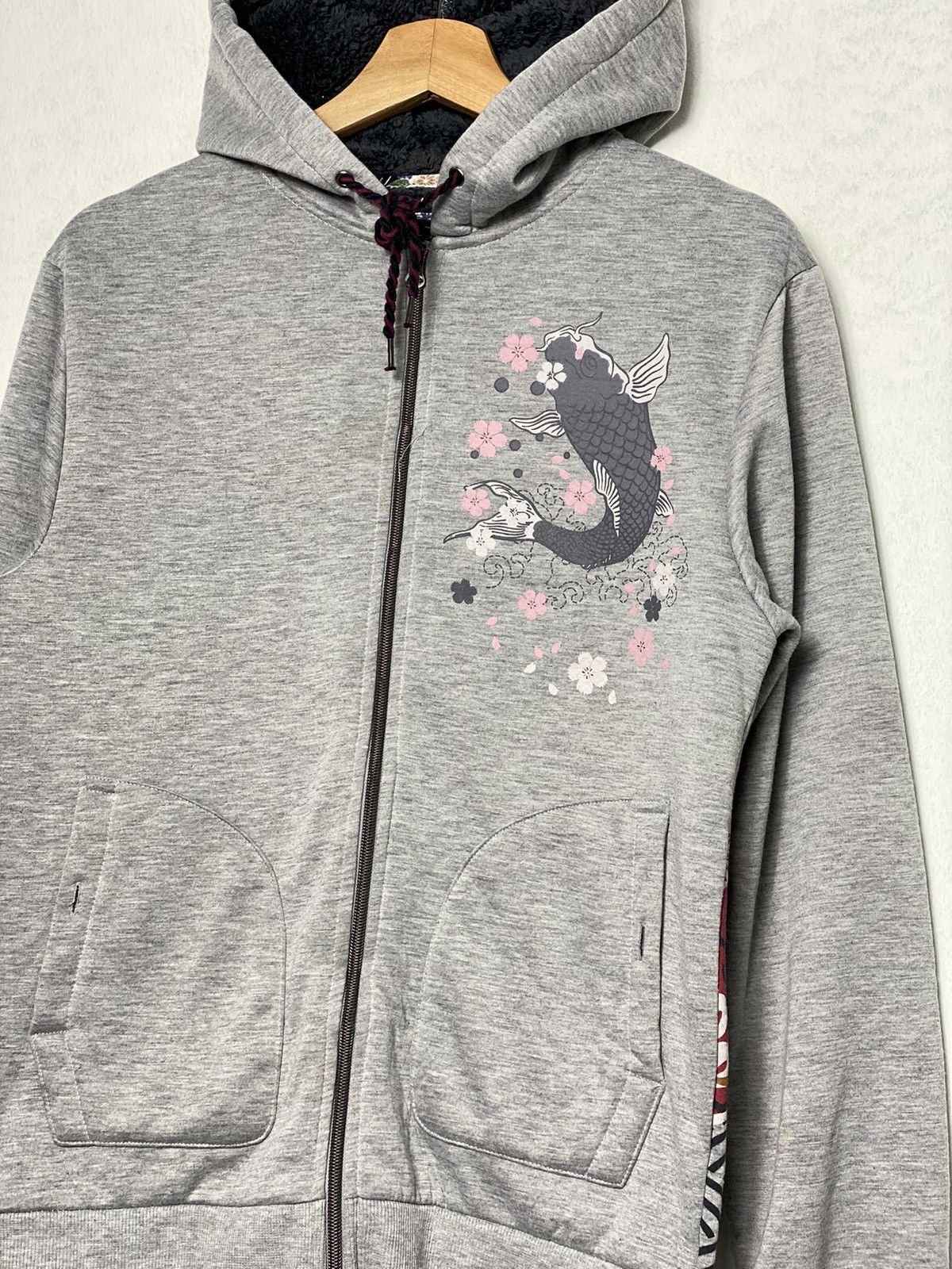 Japanese Brand × Vintage Vintage Koi Golden Fish Sukajan Hoodies Size US M / EU 48-50 / 2 - 3 Thumbnail