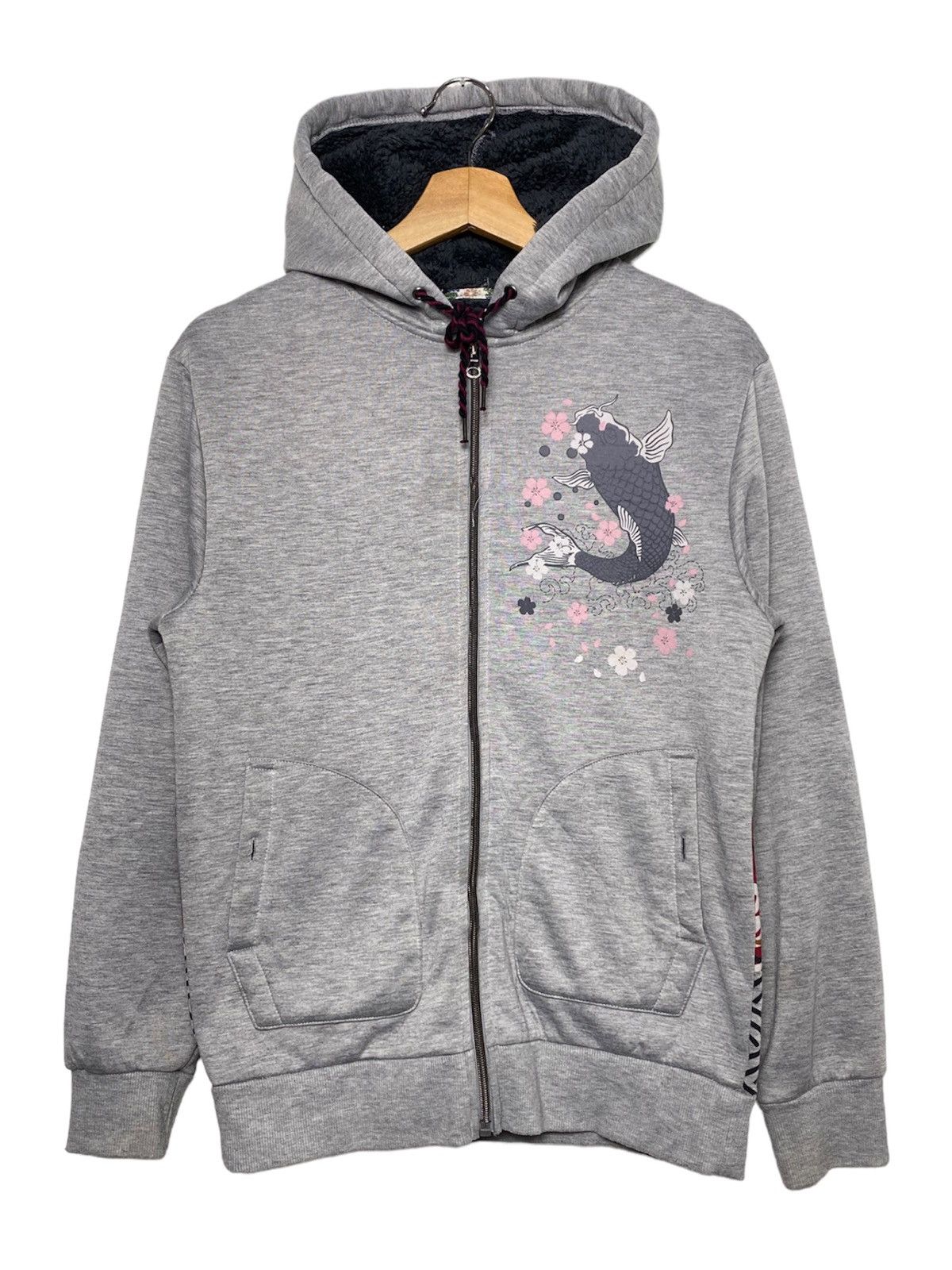 Japanese Brand × Vintage Vintage Koi Golden Fish Sukajan Hoodies Size US M / EU 48-50 / 2 - 2 Thumbnail