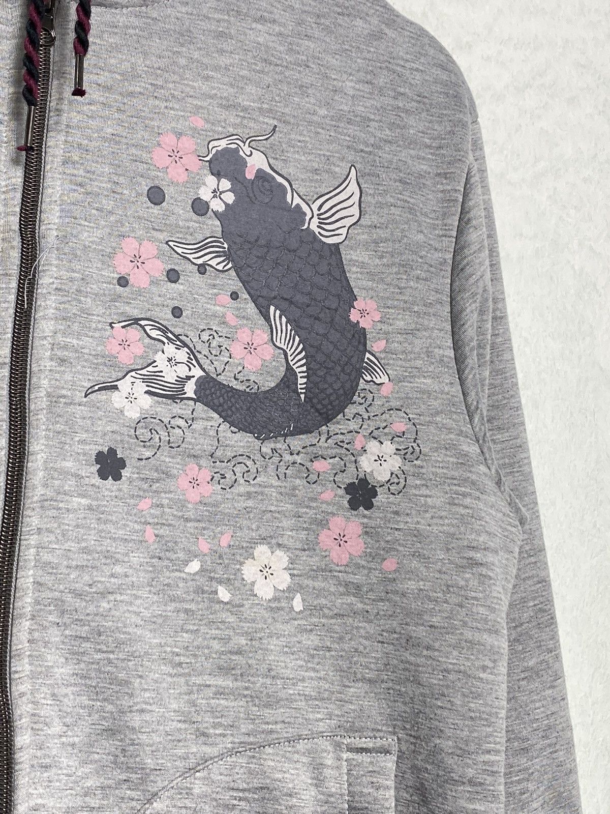 Japanese Brand × Vintage Vintage Koi Golden Fish Sukajan Hoodies Size US M / EU 48-50 / 2 - 4 Thumbnail
