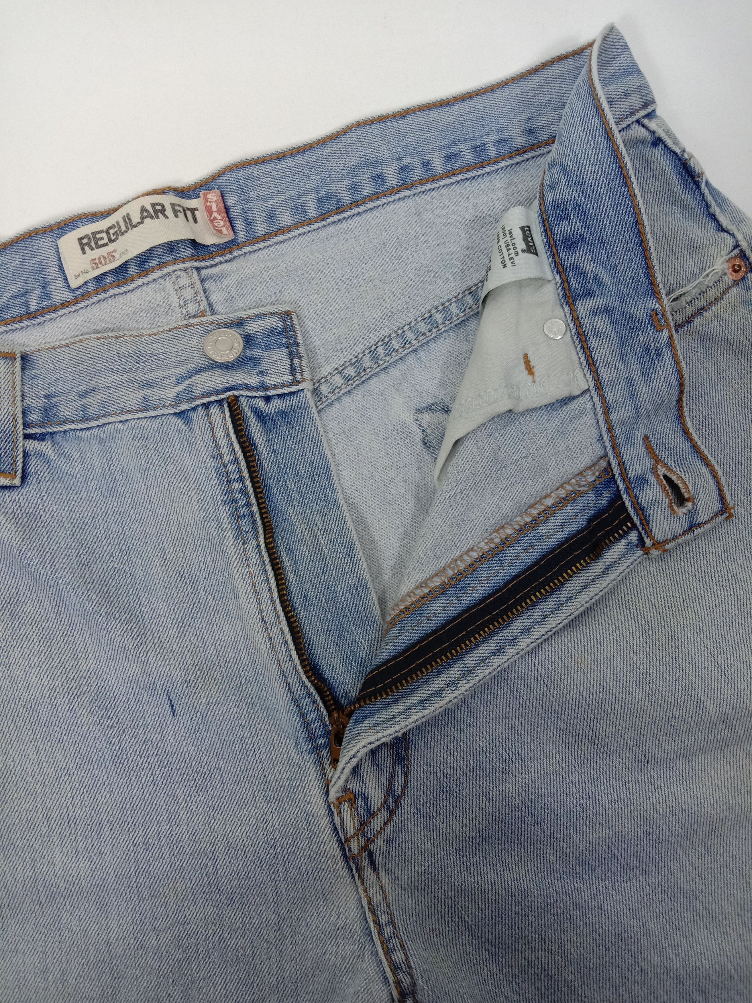 Levi's Vintage Levi's 505 Jeans Light Wash Regular Fit Denim Size US 36 / EU 52 - 9 Thumbnail