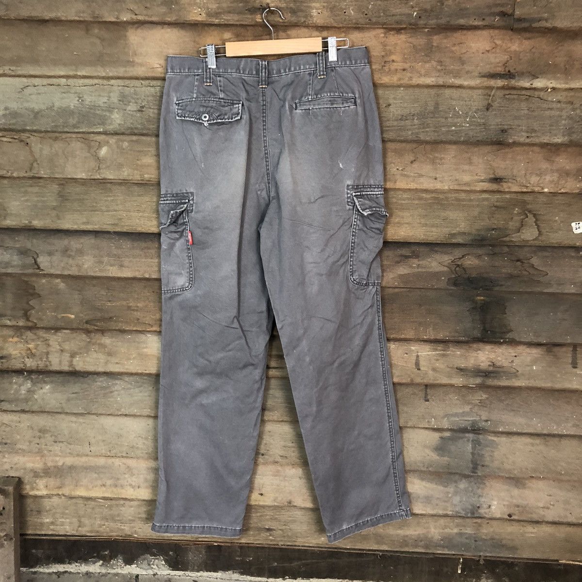 Vintage Xebec Grey faded thrashed utility Cargo Pants #7075 Size US 33 - 10 Thumbnail