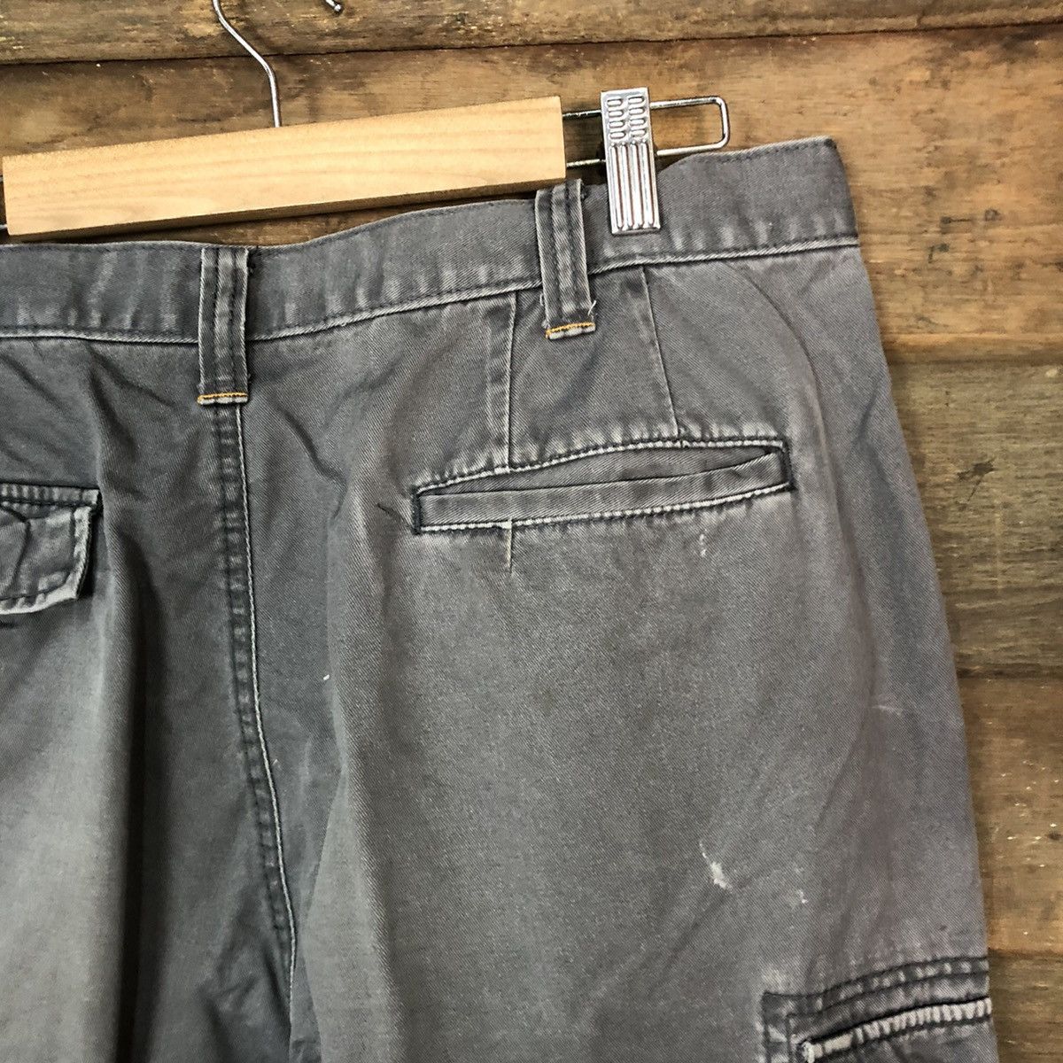 Vintage Xebec Grey faded thrashed utility Cargo Pants #7075 Size US 33 - 14 Thumbnail