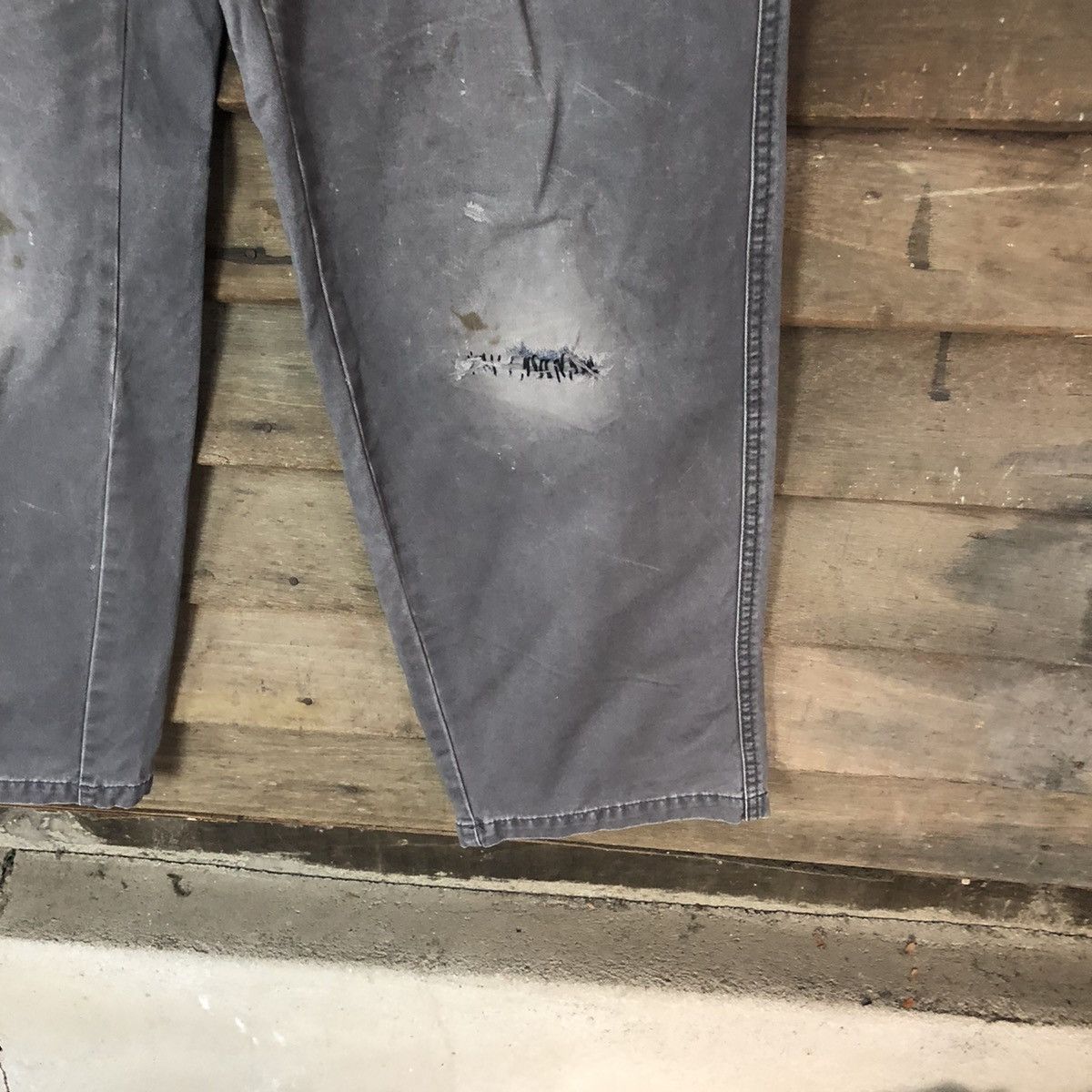 Vintage Xebec Grey faded thrashed utility Cargo Pants #7075 Size US 33 - 9 Thumbnail
