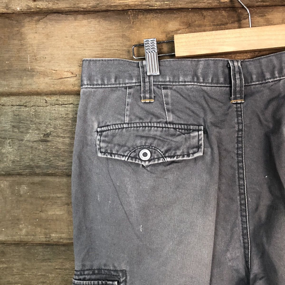 Vintage Xebec Grey faded thrashed utility Cargo Pants #7075 Size US 33 - 13 Thumbnail
