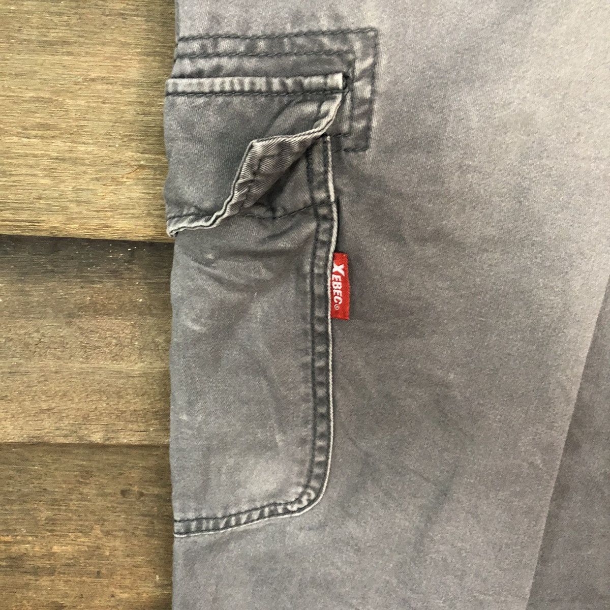 Vintage Xebec Grey faded thrashed utility Cargo Pants #7075 Size US 33 - 15 Thumbnail