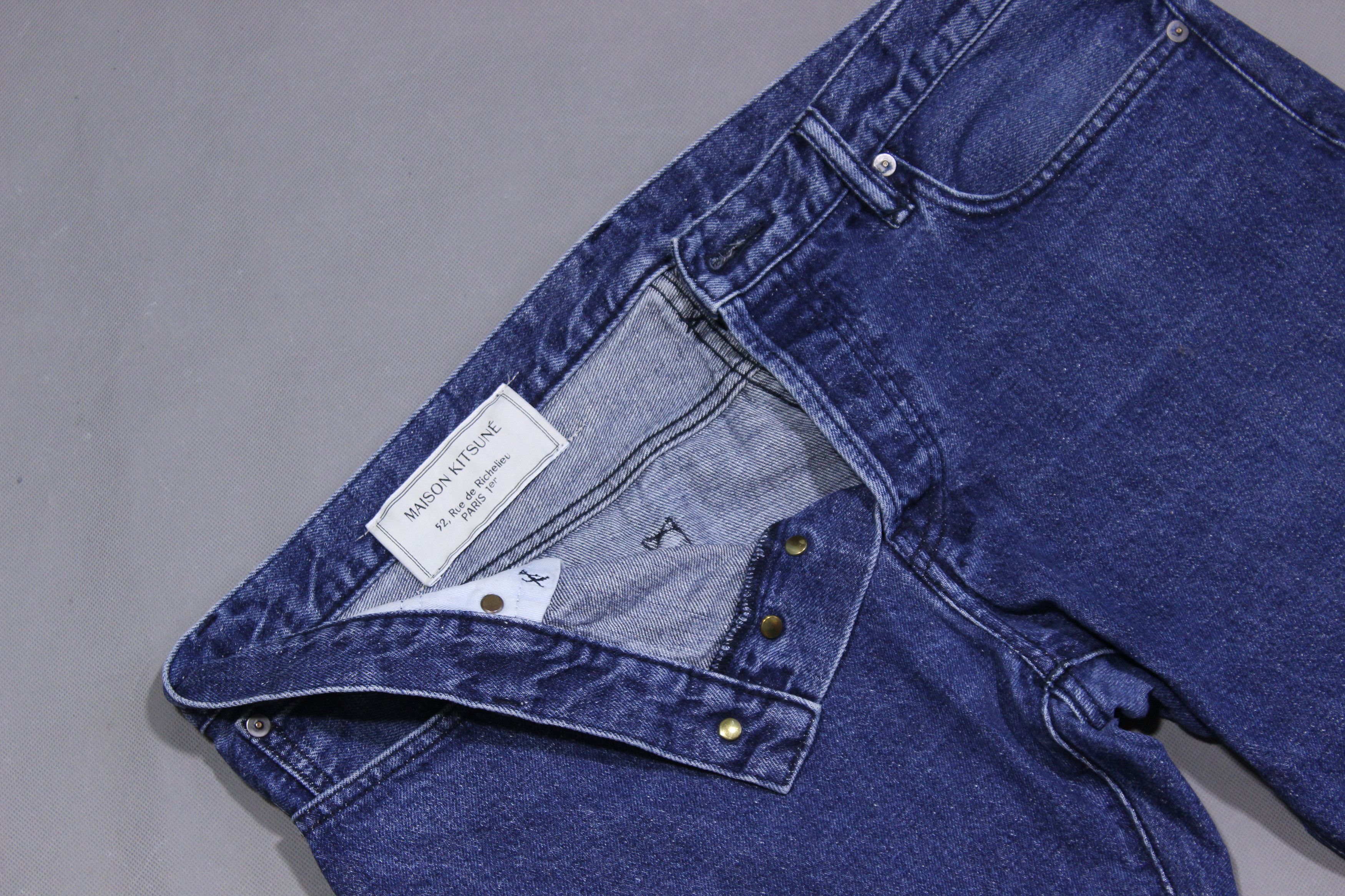 Maison Kitsune Denim Jeans Made in Japan Size US 34 / EU 50 - 10 Thumbnail