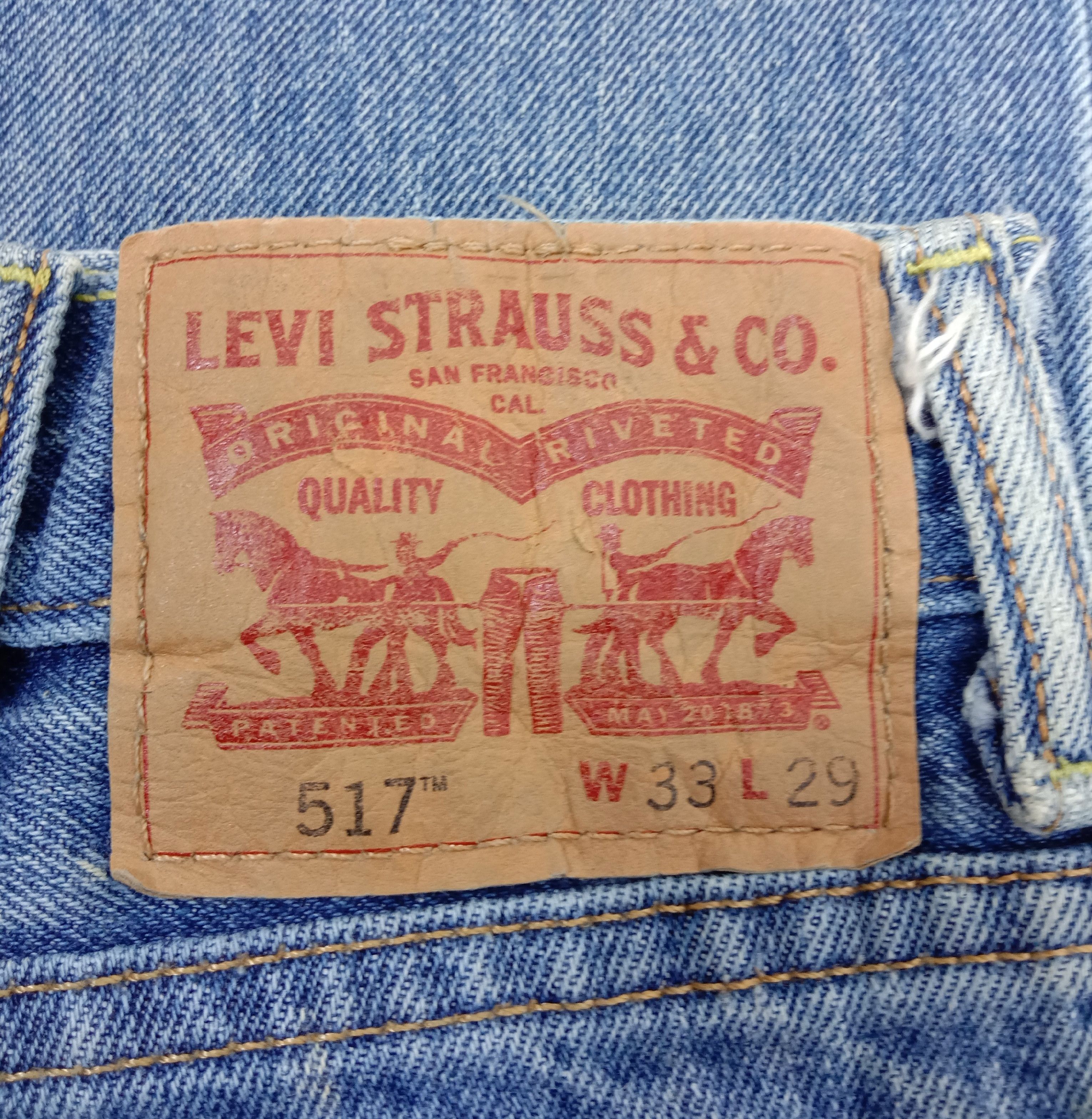 Levi's Vintage Levi's 517 Flare Jeans Blue Wash Denim Size US 33 - 14 Thumbnail