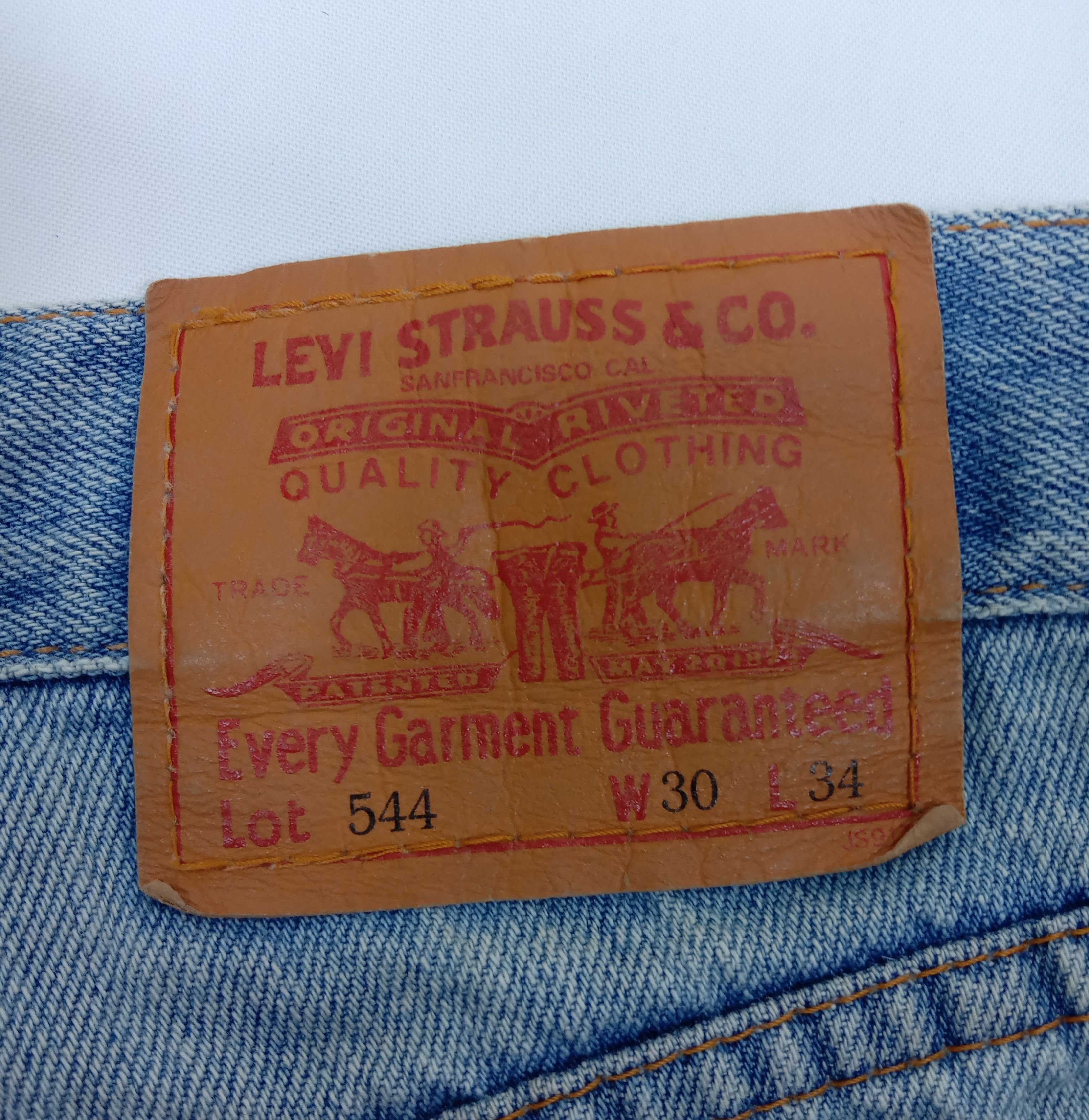 Levi's Vintage Levi’s 544 Jeans Light Wash Distressed Denim Size US 30 / EU 46 - 14 Thumbnail