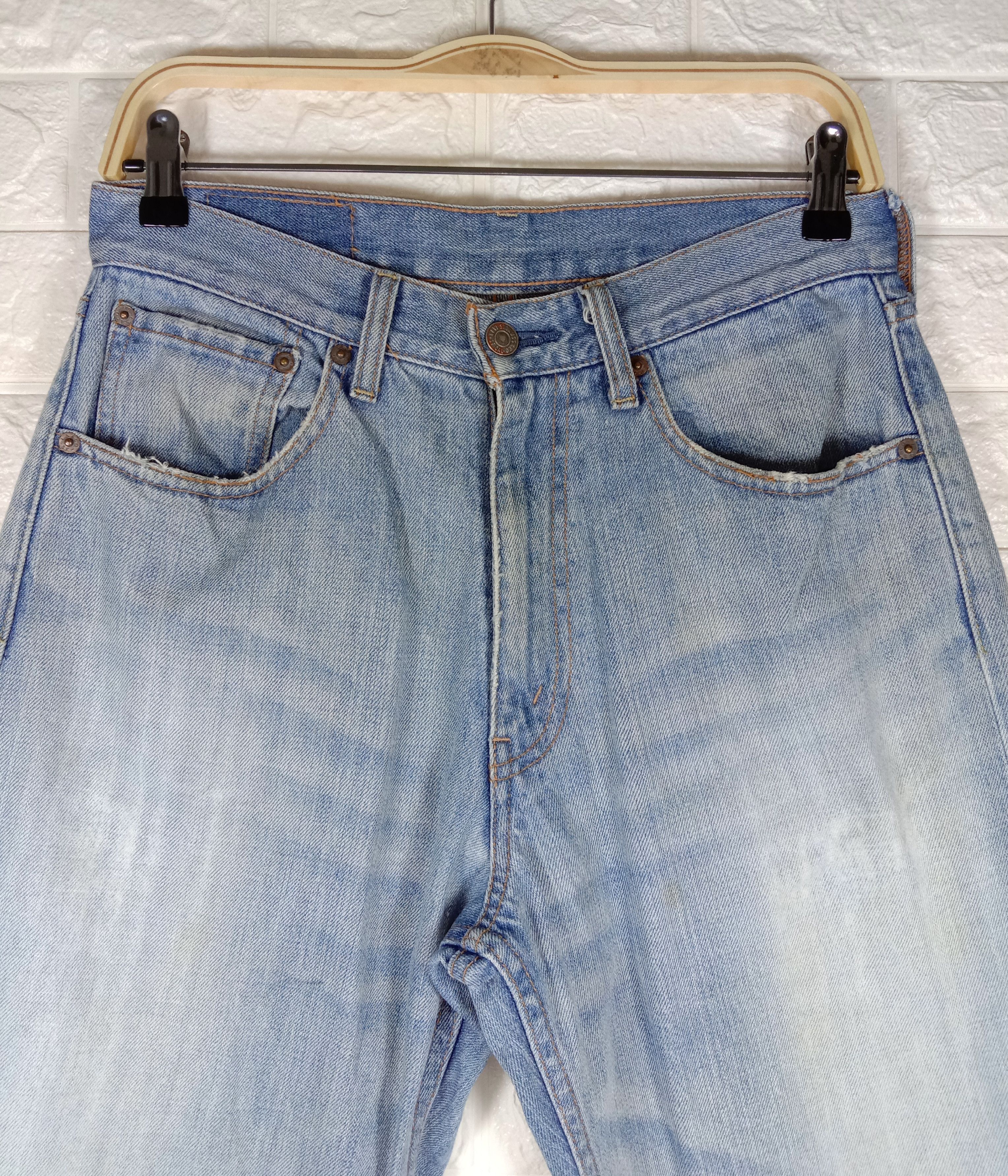 Levi's Vintage Levi’s 544 Jeans Light Wash Distressed Denim Size US 30 / EU 46 - 2 Thumbnail