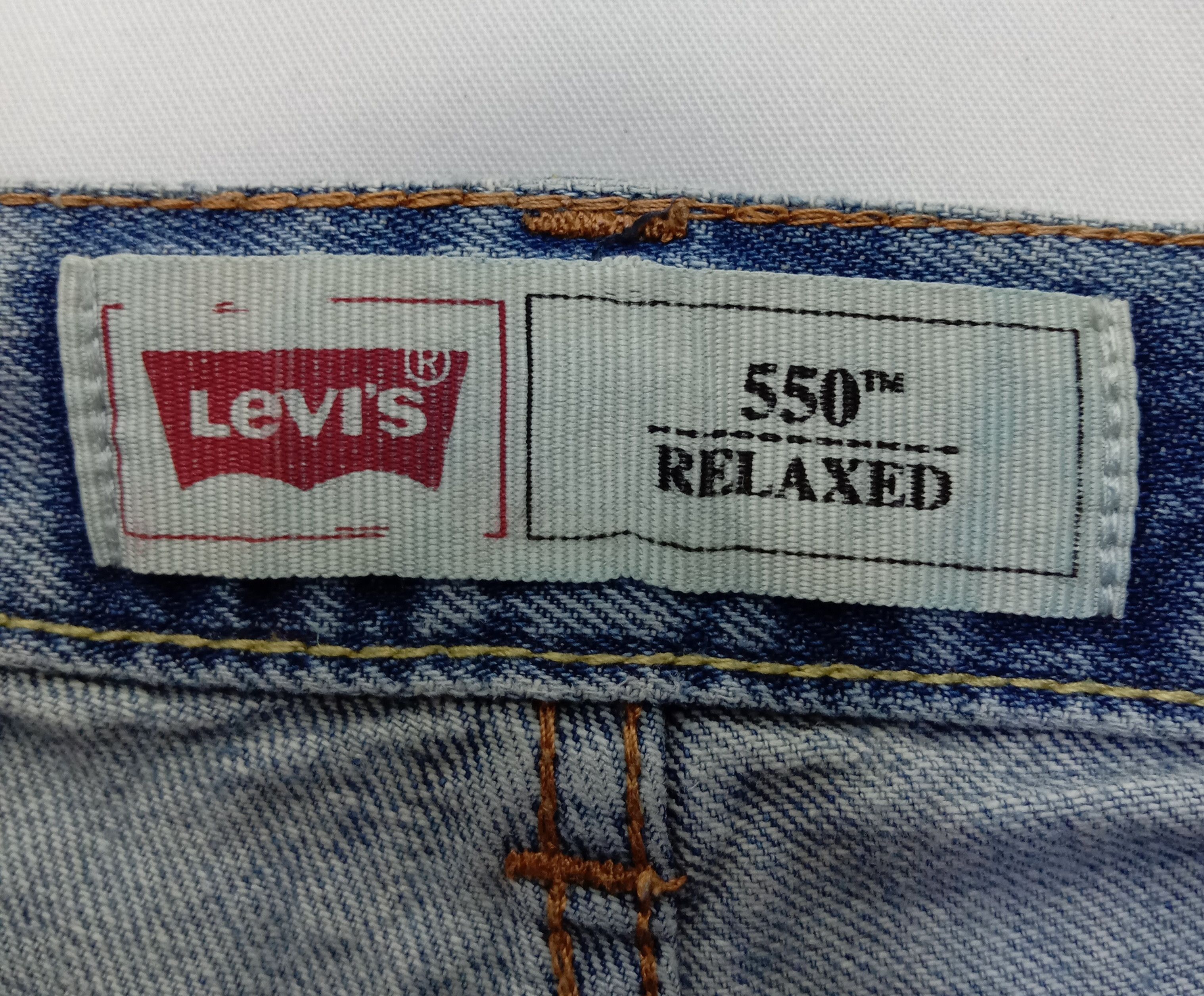Levi's Vintage Levi's 550 Jeans Relaxed Fit Distressed Denim Size 25" / US 0 / IT 36 - 13 Thumbnail