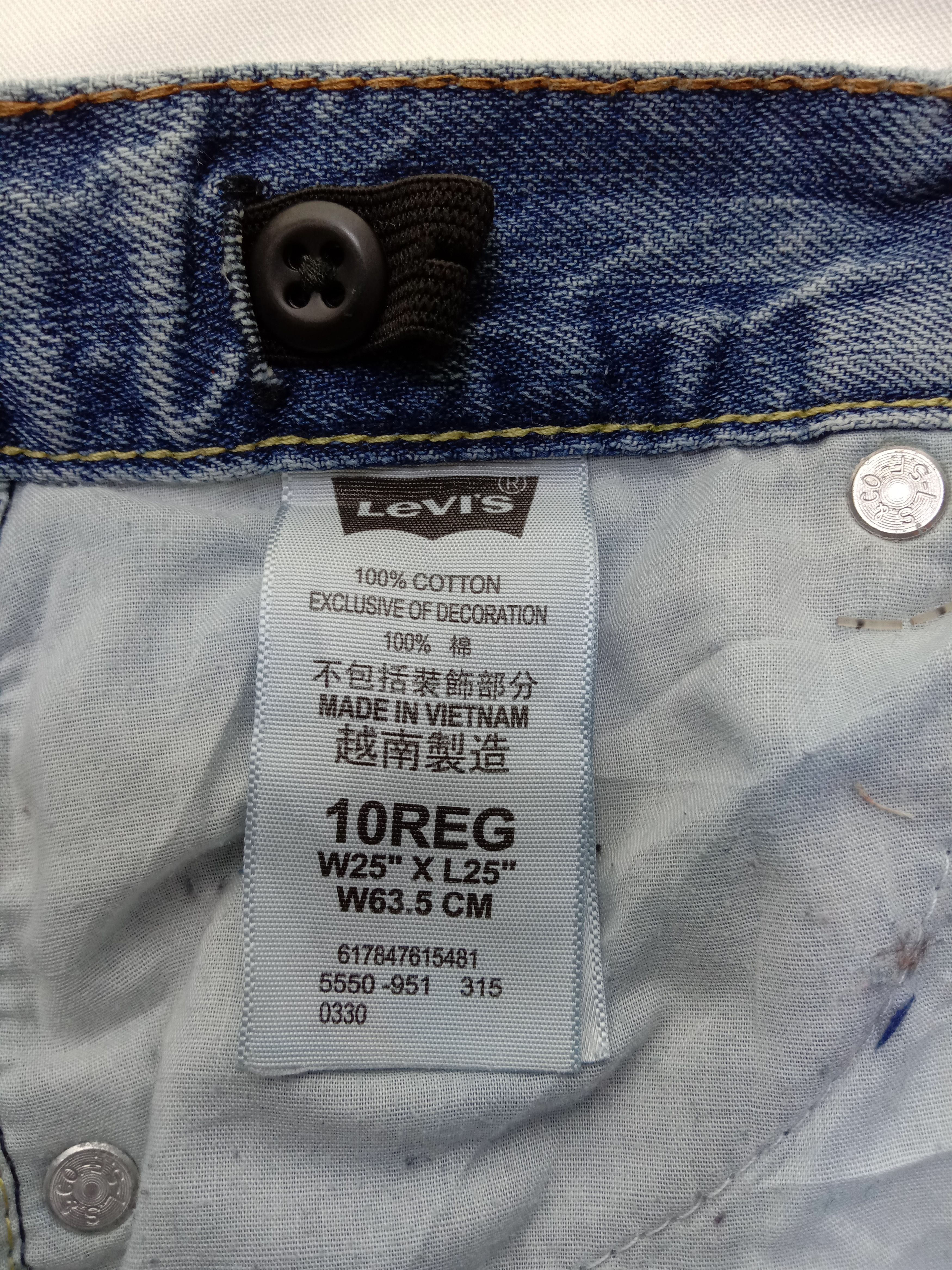Levi's Vintage Levi's 550 Jeans Relaxed Fit Distressed Denim Size 25" / US 0 / IT 36 - 14 Thumbnail