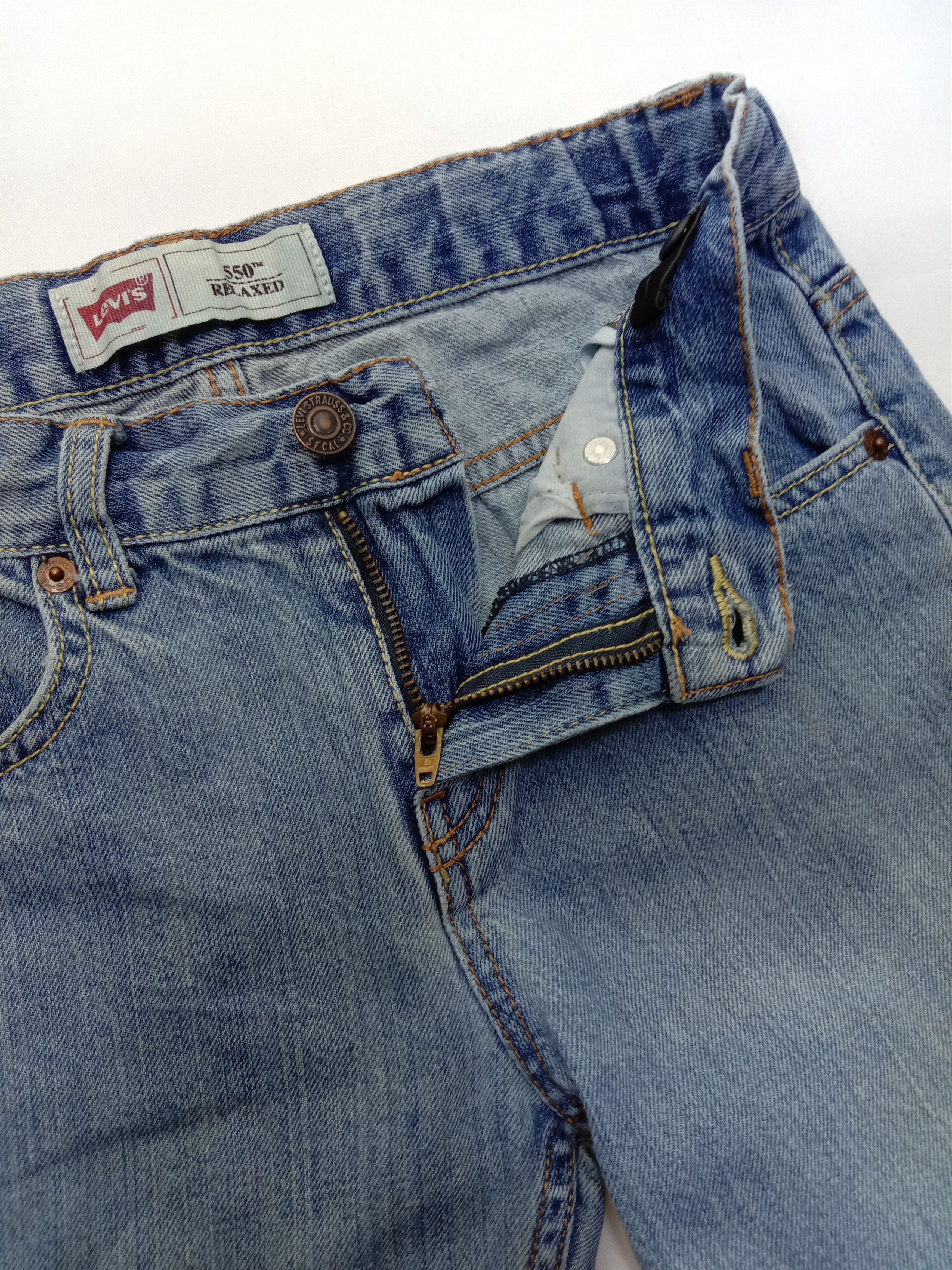 Levi's Vintage Levi's 550 Jeans Relaxed Fit Distressed Denim Size 25" / US 0 / IT 36 - 9 Thumbnail