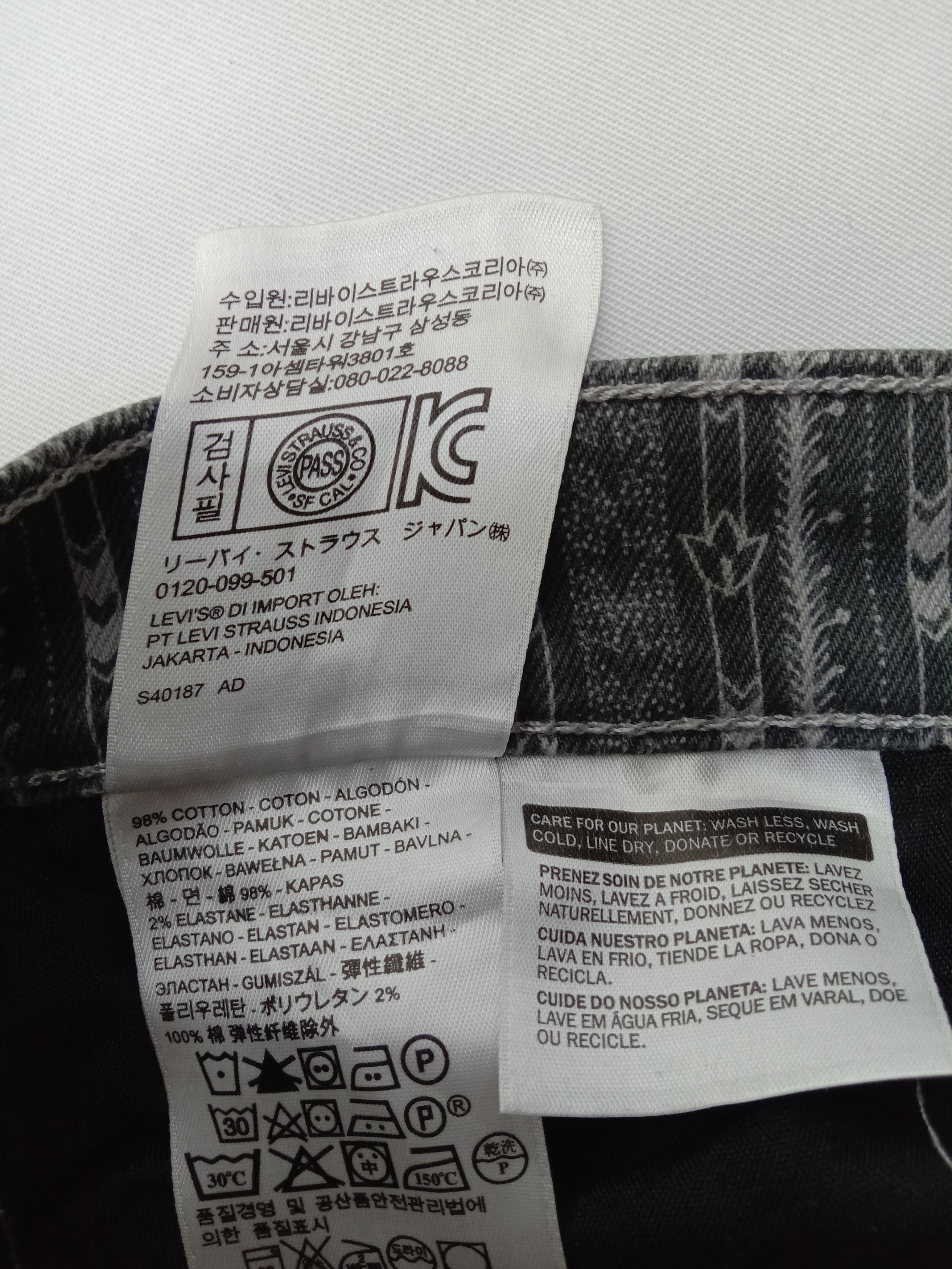 Levi's Vintage Levi's 507 Art Patterns Skinny Jeans Size 27" / US 4 / IT 40 - 15 Thumbnail