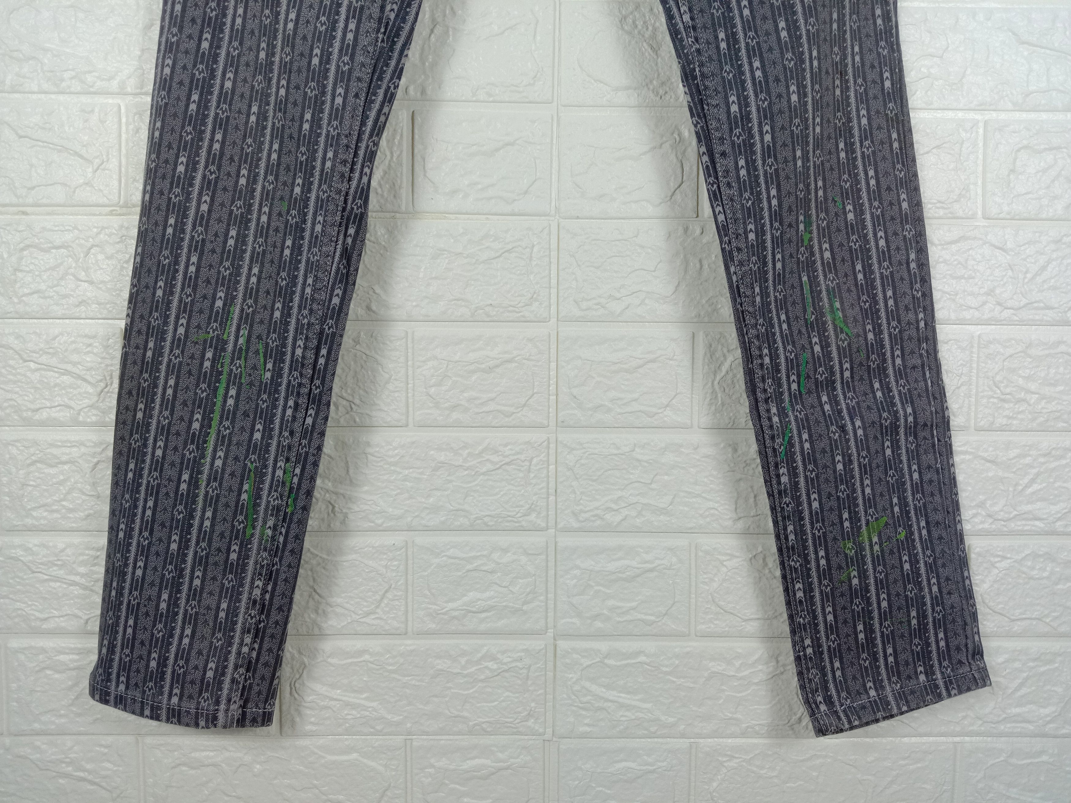 Levi's Vintage Levi's 507 Art Patterns Skinny Jeans Size 27" / US 4 / IT 40 - 4 Thumbnail