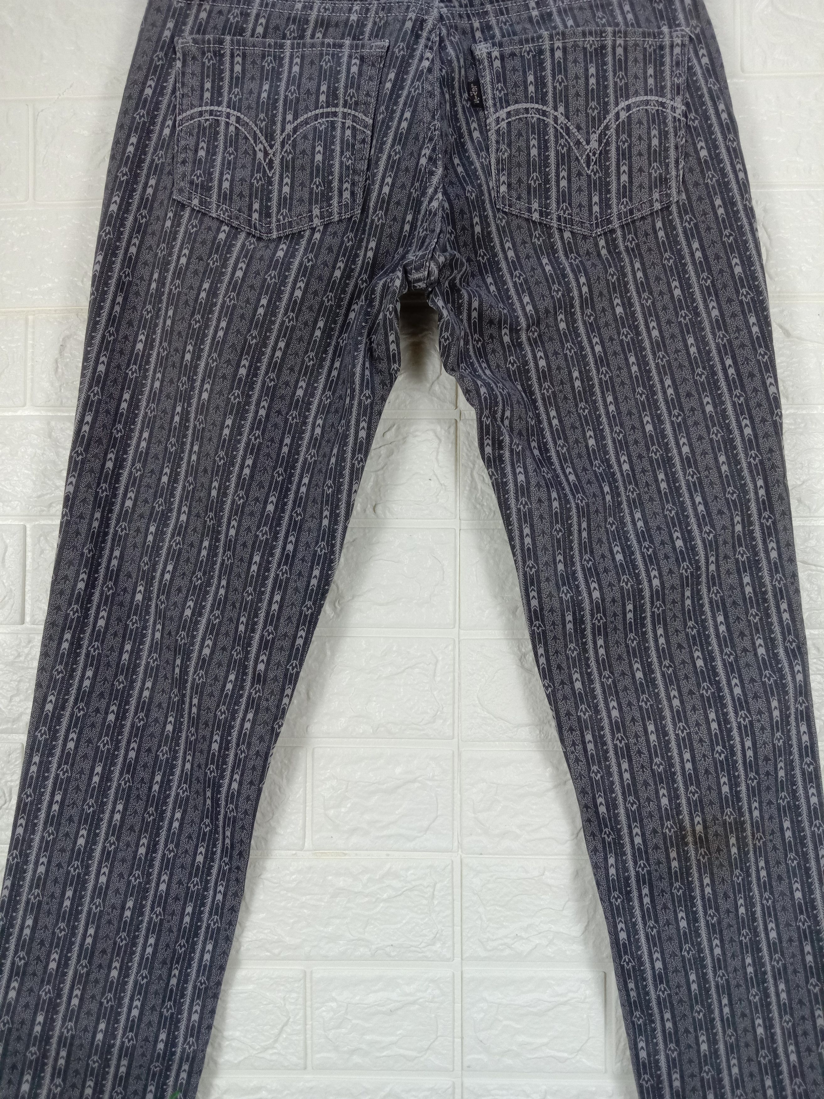 Levi's Vintage Levi's 507 Art Patterns Skinny Jeans Size 27" / US 4 / IT 40 - 7 Thumbnail