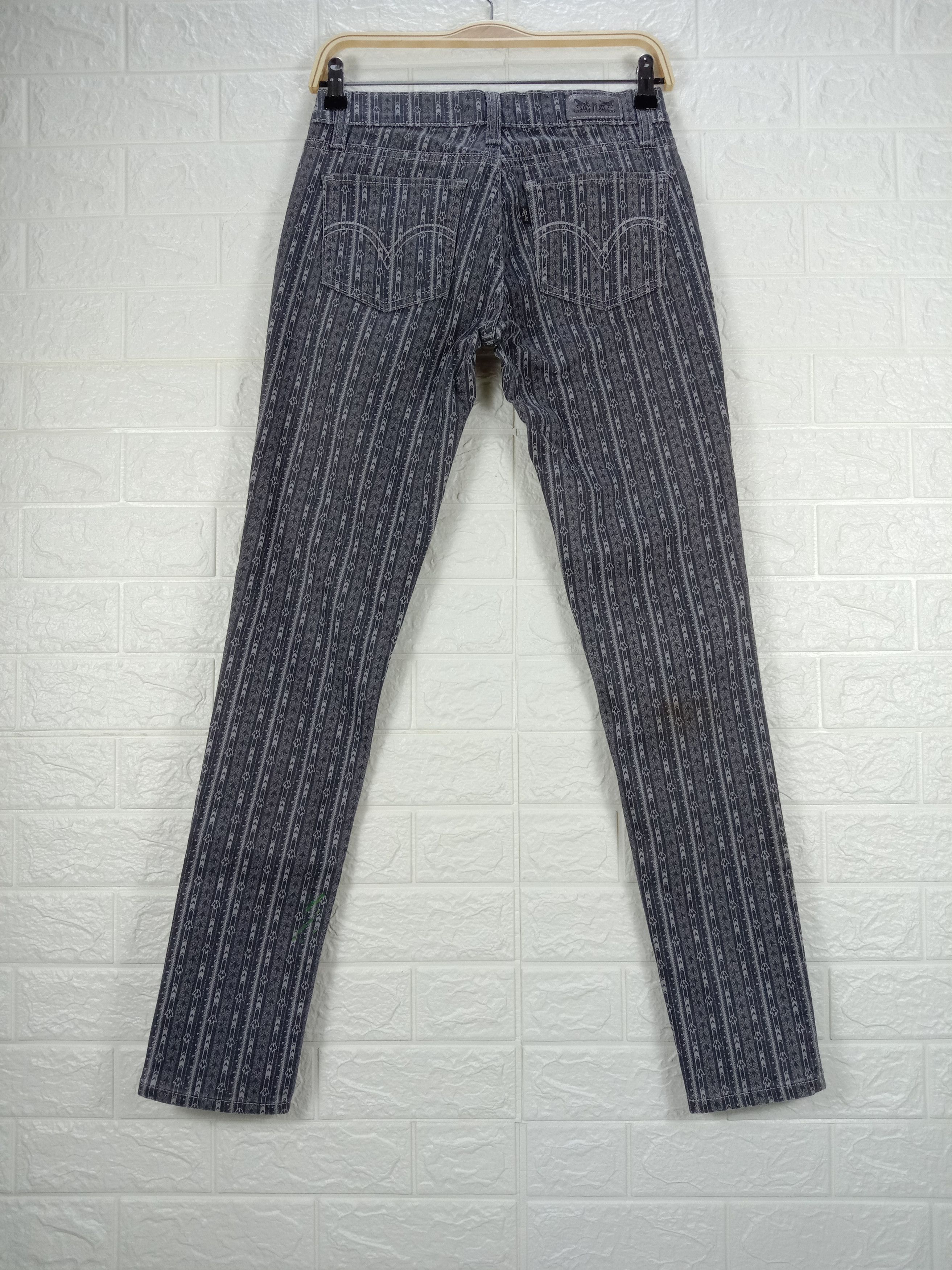 Levi's Vintage Levi's 507 Art Patterns Skinny Jeans Size 27" / US 4 / IT 40 - 5 Thumbnail