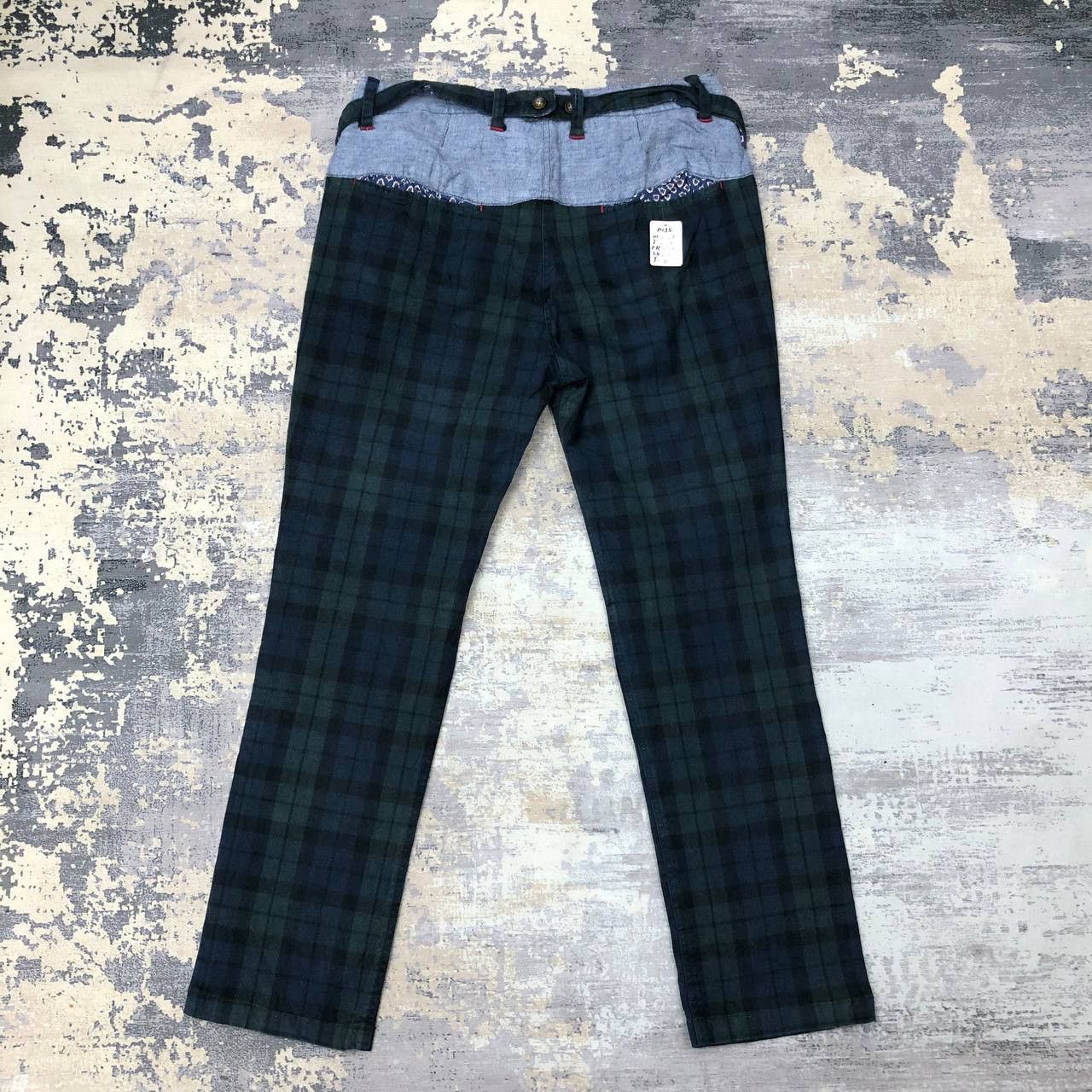 Japanese Brand P135 CHLORO SISTER MADE IN JAPAN TARTAN PUNK PANTS Size US 29 - 2 Thumbnail