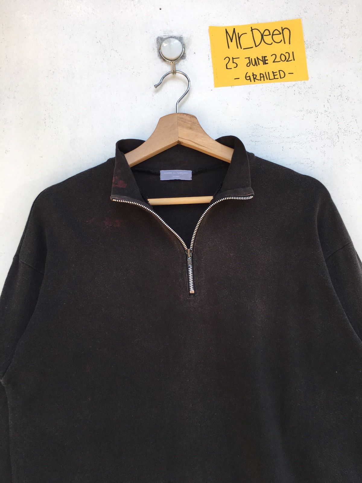 Comme des Garcons Vintage CDG Comme Des Garcons Black Plain Longsleeve Shirt Size US M / EU 48-50 / 2 - 5 Thumbnail