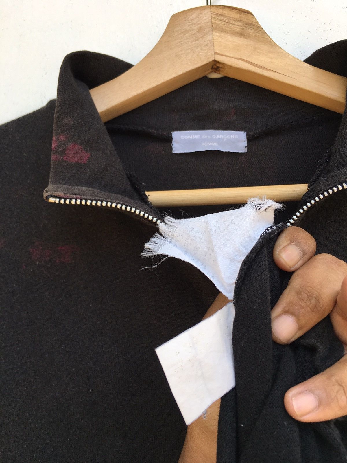 Comme des Garcons Vintage CDG Comme Des Garcons Black Plain Longsleeve Shirt Size US M / EU 48-50 / 2 - 12 Thumbnail