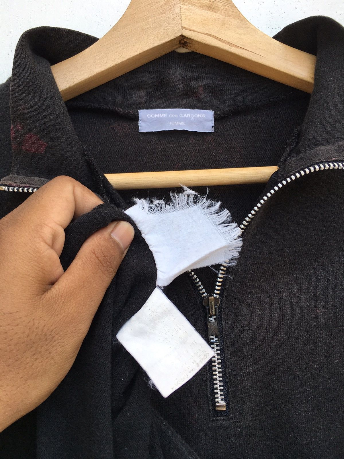 Comme des Garcons Vintage CDG Comme Des Garcons Black Plain Longsleeve Shirt Size US M / EU 48-50 / 2 - 10 Thumbnail