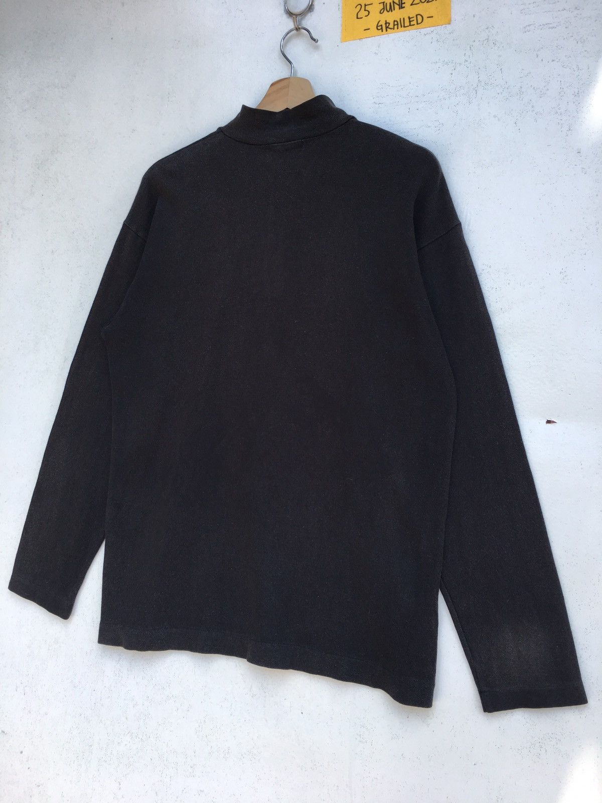Comme des Garcons Vintage CDG Comme Des Garcons Black Plain Longsleeve Shirt Size US M / EU 48-50 / 2 - 15 Thumbnail