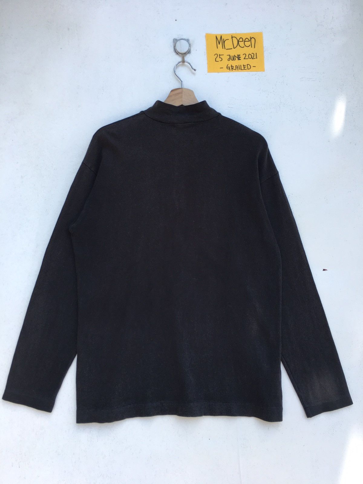 Comme des Garcons Vintage CDG Comme Des Garcons Black Plain Longsleeve Shirt Size US M / EU 48-50 / 2 - 13 Thumbnail