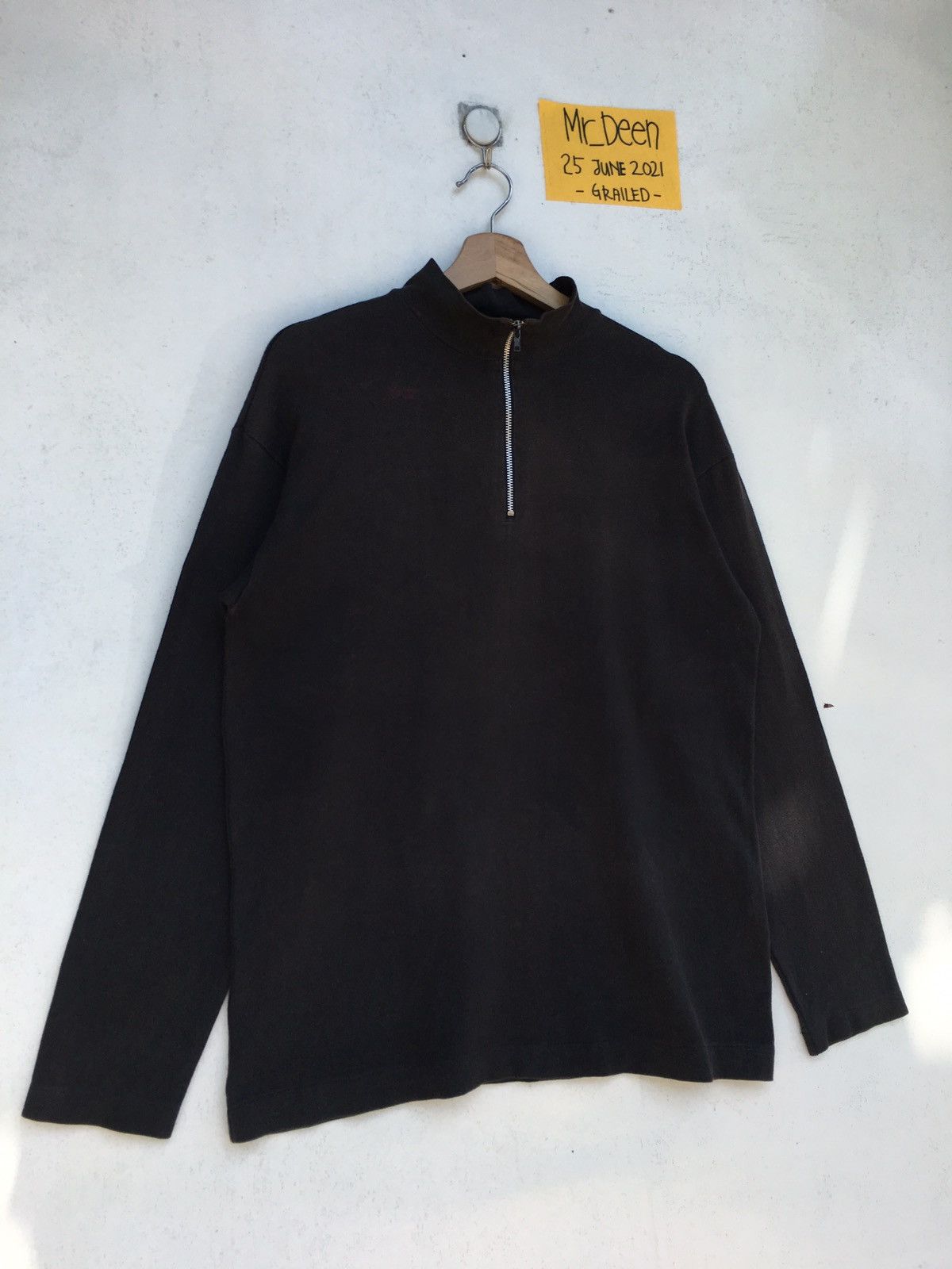 Comme des Garcons Vintage CDG Comme Des Garcons Black Plain Longsleeve Shirt Size US M / EU 48-50 / 2 - 2 Thumbnail