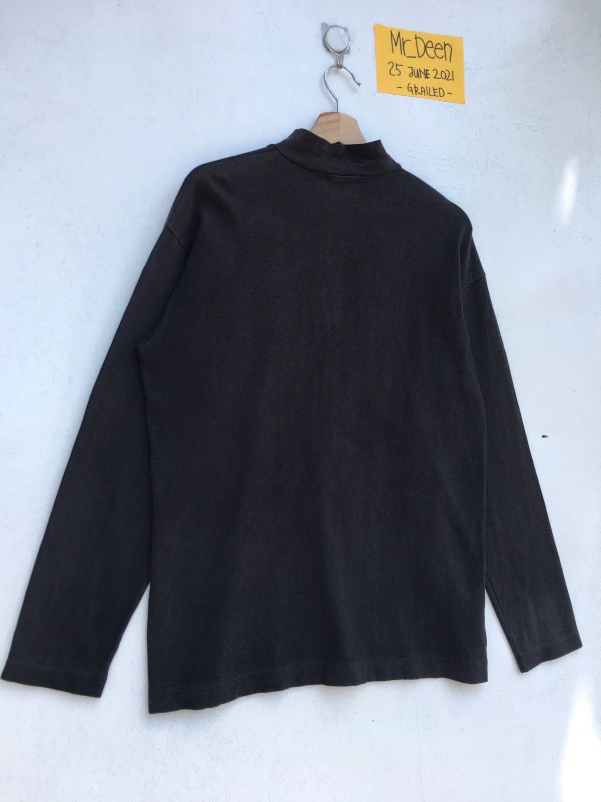 Comme des Garcons Vintage CDG Comme Des Garcons Black Plain Longsleeve Shirt Size US M / EU 48-50 / 2 - 14 Thumbnail