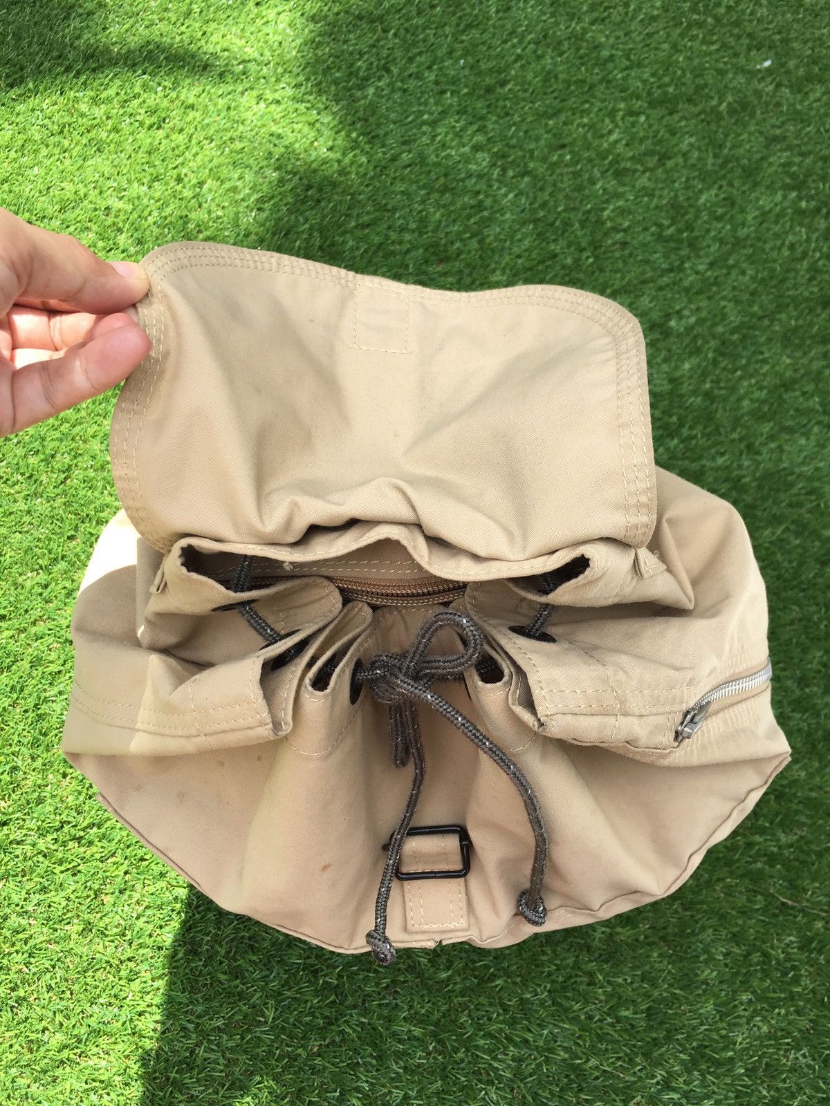 Porter Porter Canvas Brown Backpack Size ONE SIZE - 8 Thumbnail