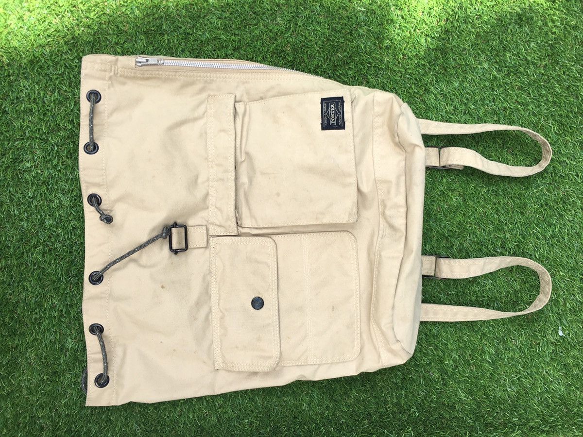 Porter Porter Canvas Brown Backpack Size ONE SIZE - 10 Thumbnail