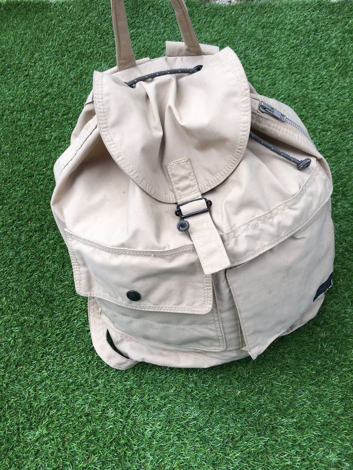 image of Porter Canvas Brown Backpack, Men's